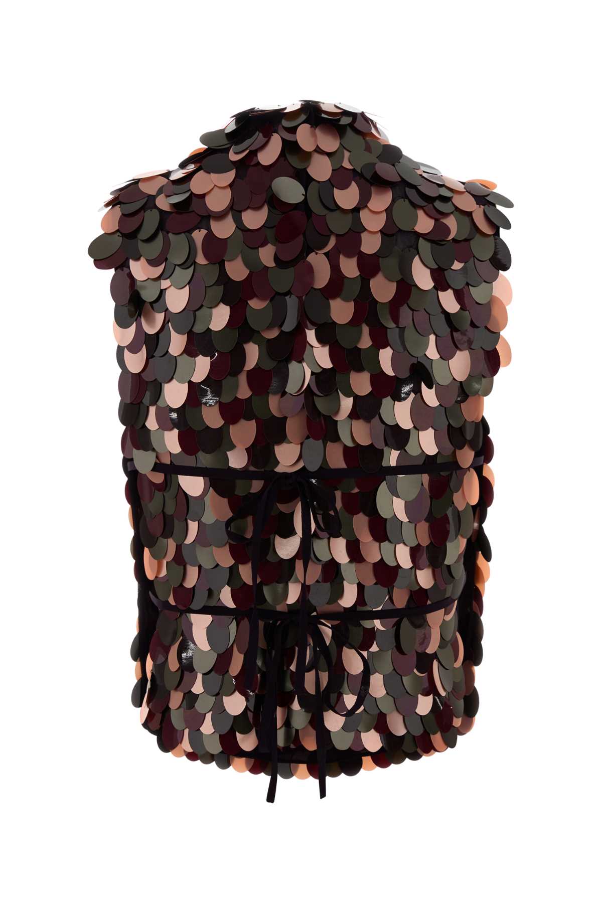 DRIES VAN NOTEN Embellished Crepe Carmasa Top - Size M