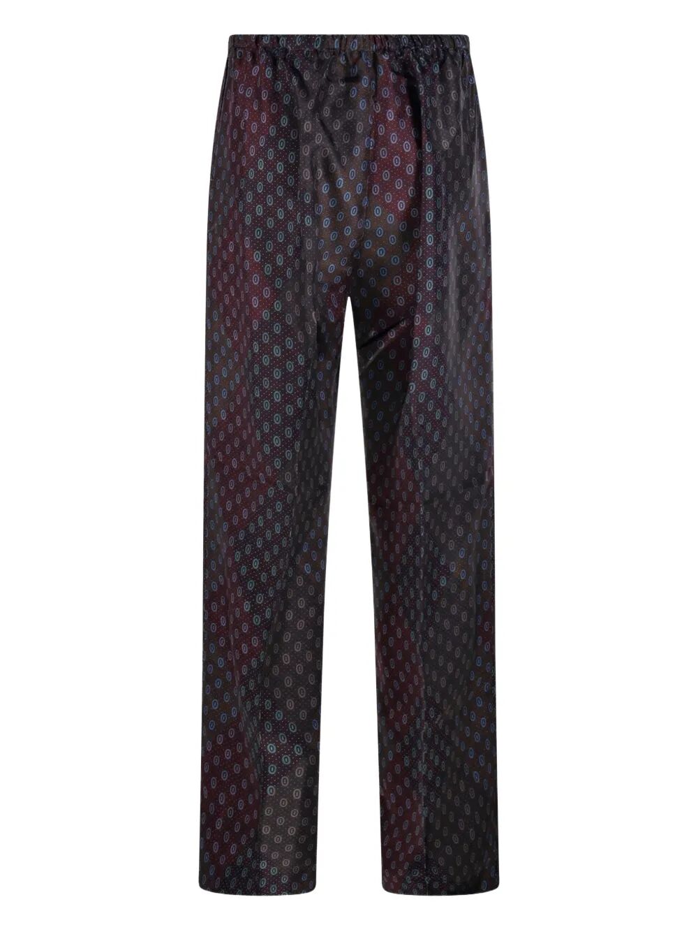 DRIES VAN NOTEN Silk Habotai Trousers - Long Style