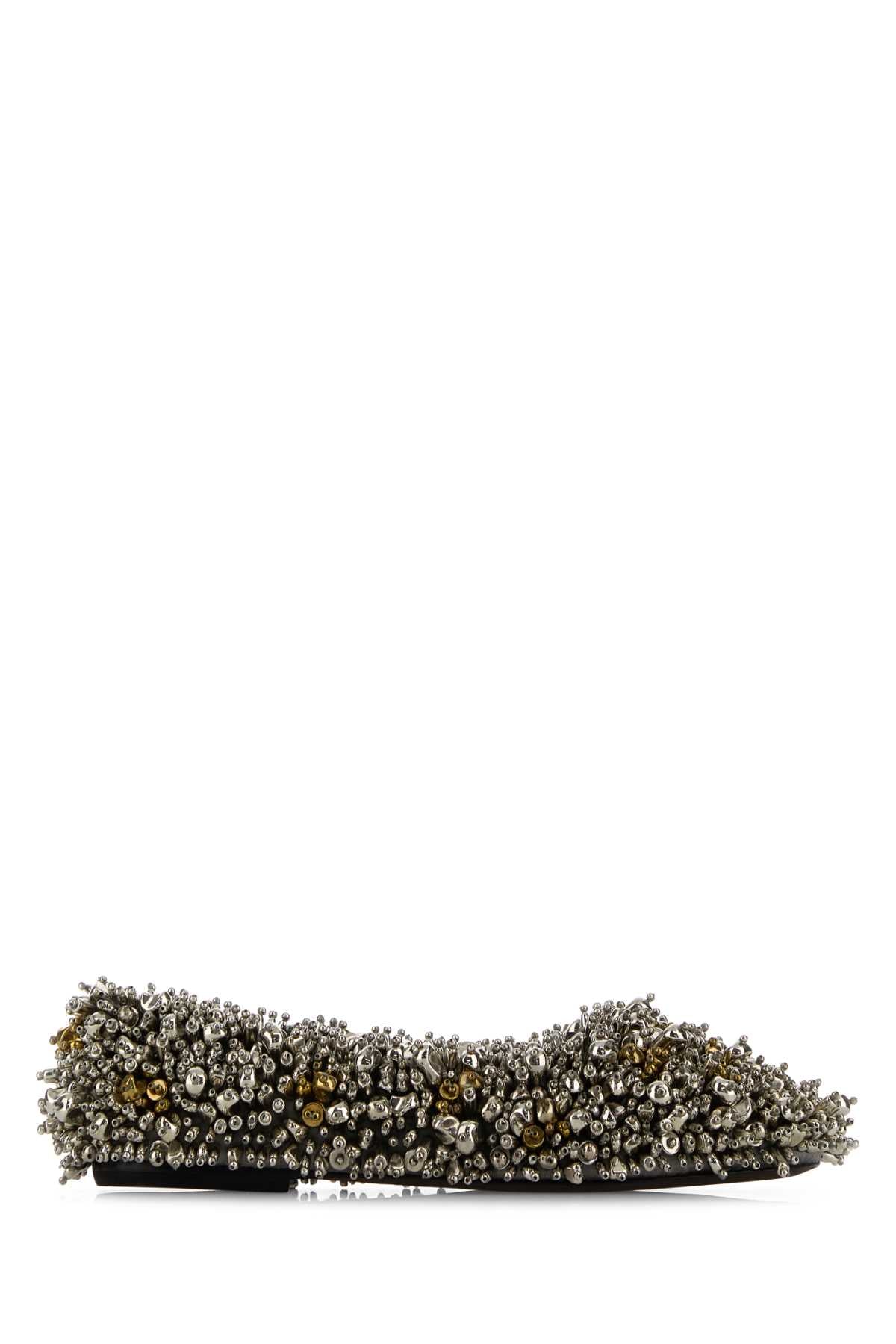 DRIES VAN NOTEN Embellished Fabric Ballerinas for Women