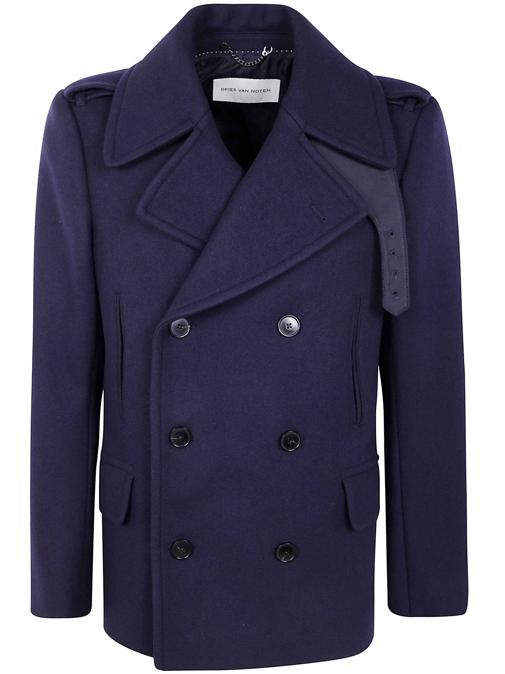 DRIES VAN NOTEN Classic Peacoat for Men