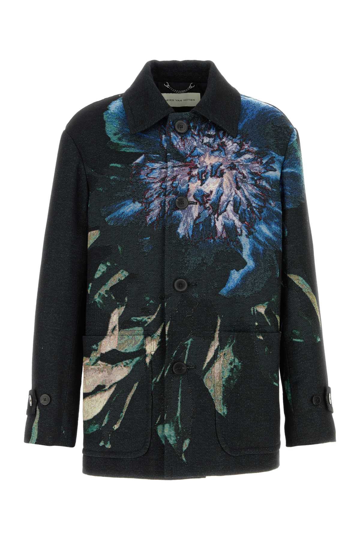 DRIES VAN NOTEN Embroidered Jacquard Rivne Jacket for Men - FW25
