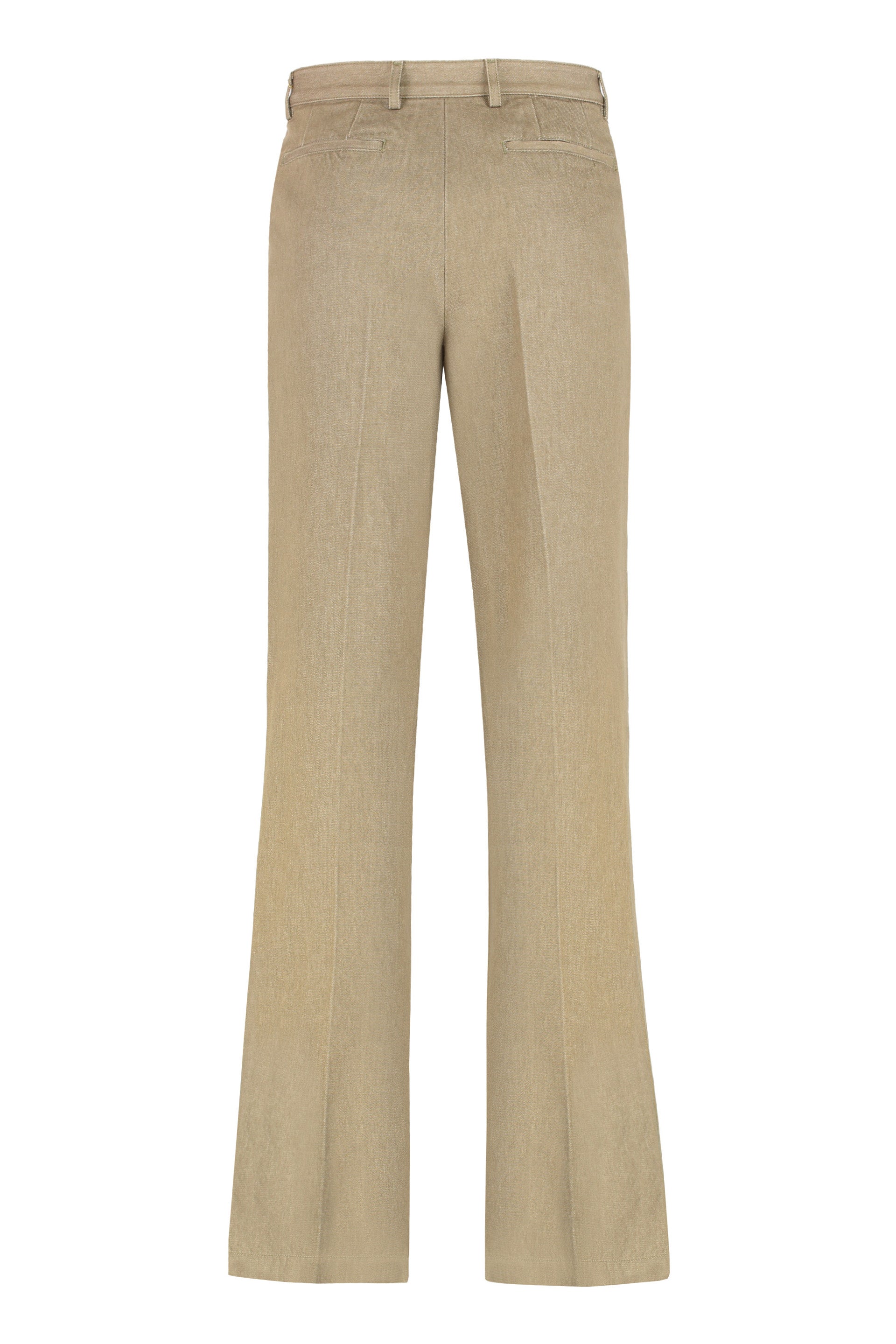 DRIES VAN NOTEN Men's High Waist Cotton Trousers