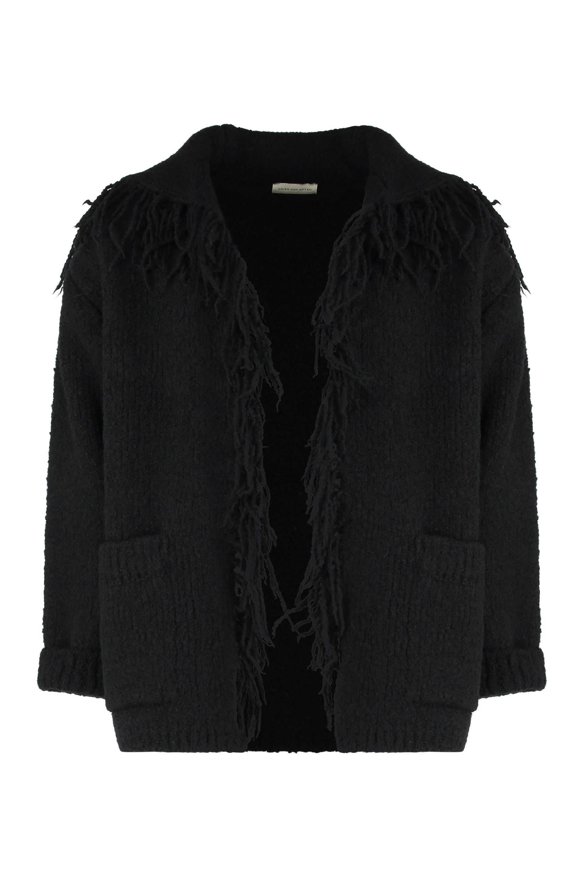 DRIES VAN NOTEN Maxi Cardigan in Luxurious Wool for Men