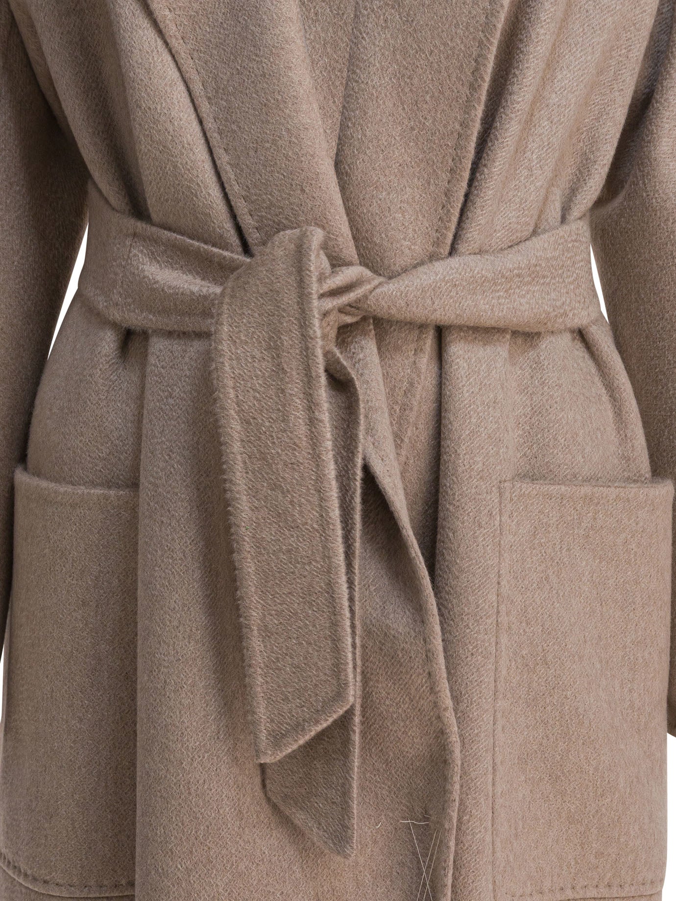 MAX MARA Elegant Relaxed Fit Jacket with Coordinating Belt