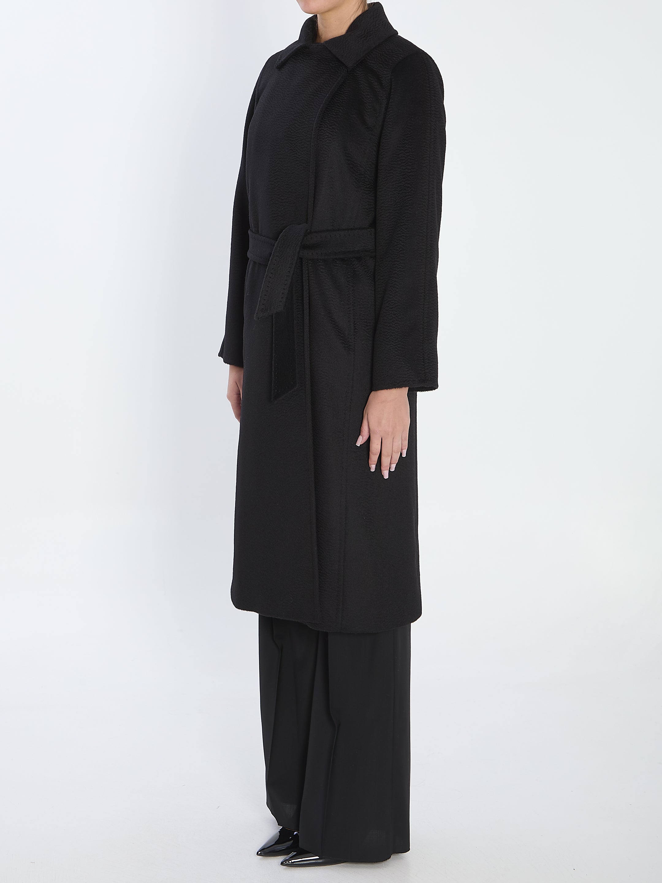 MAX MARA Lightweight Draped Jacket with Removable Belt - Size 42