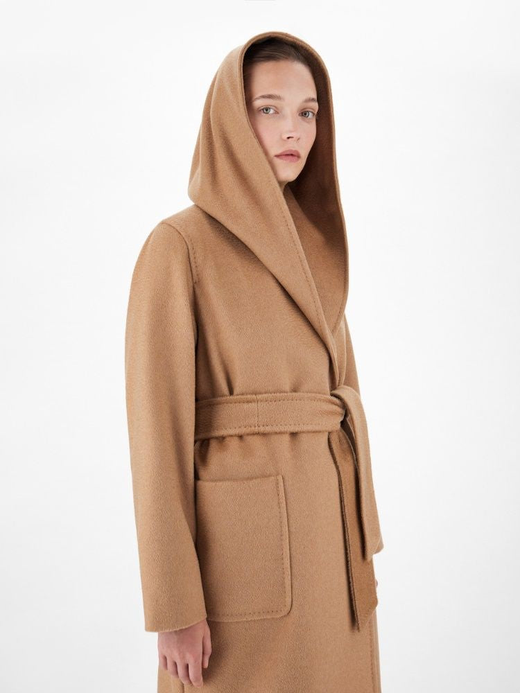 MAX MARA Classic Belted Hoodie Jacket