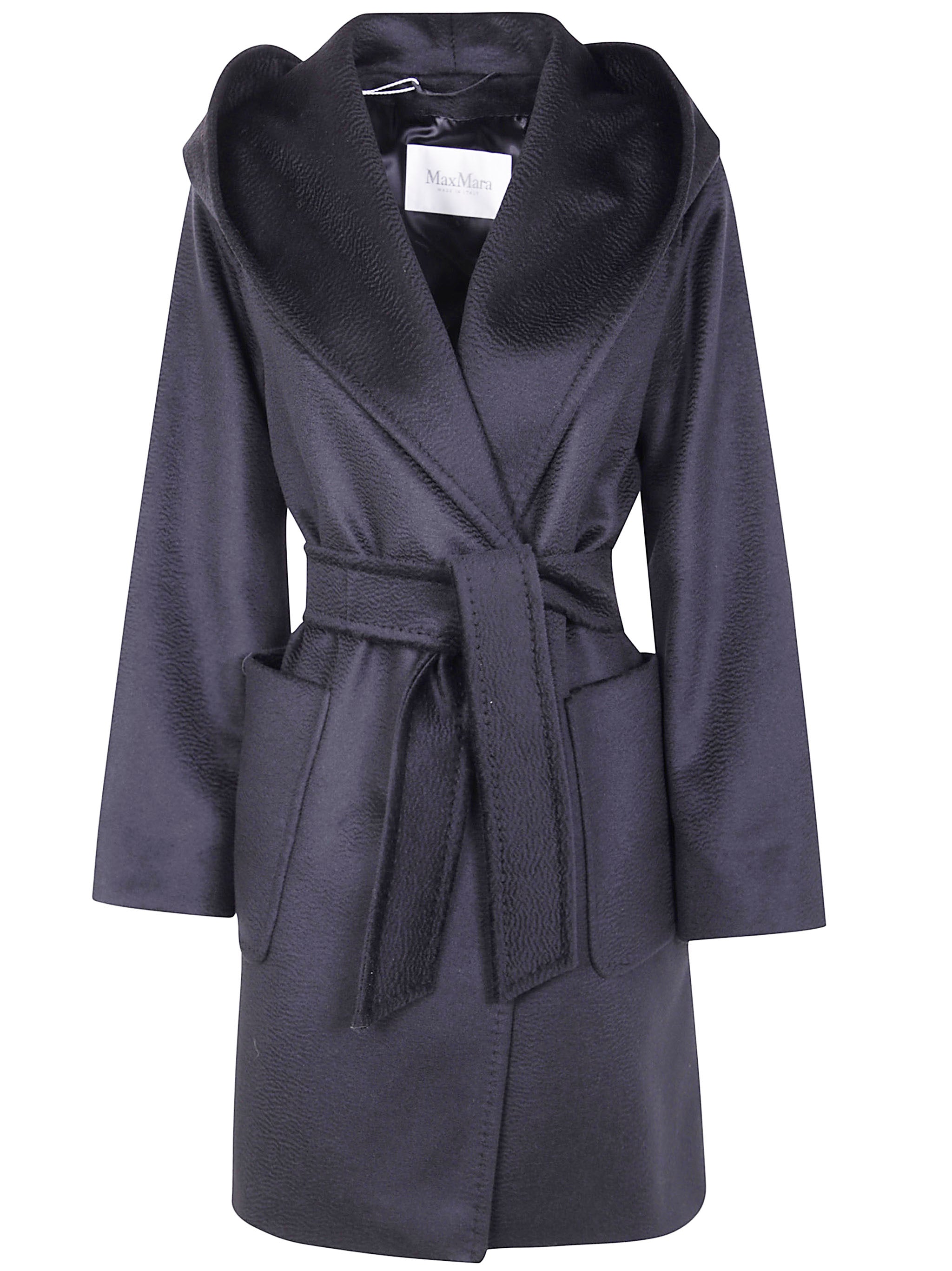 MAX MARA Classic Belted Hoodie Jacket