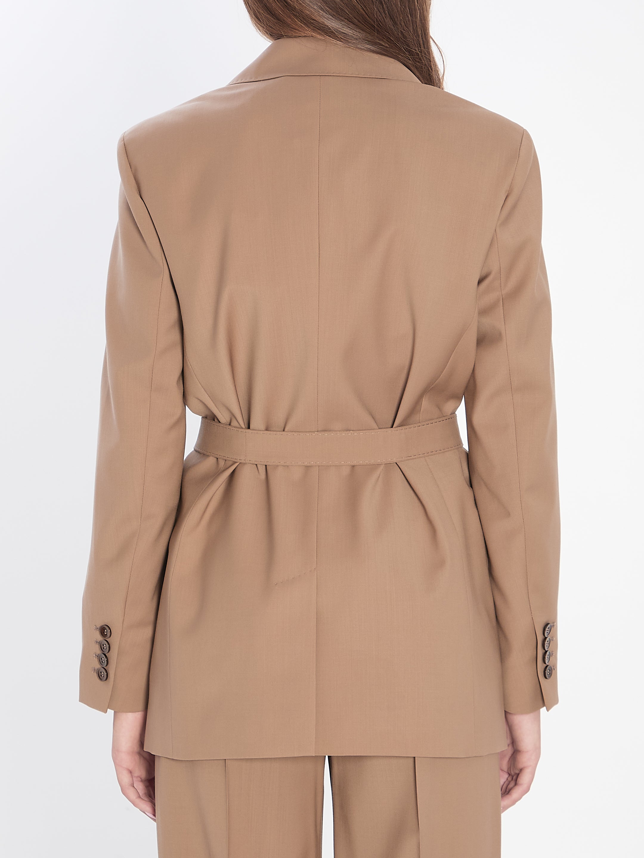 MAX MARA Elegant Single-Breasted Blazer in Regular Fit - Size 40