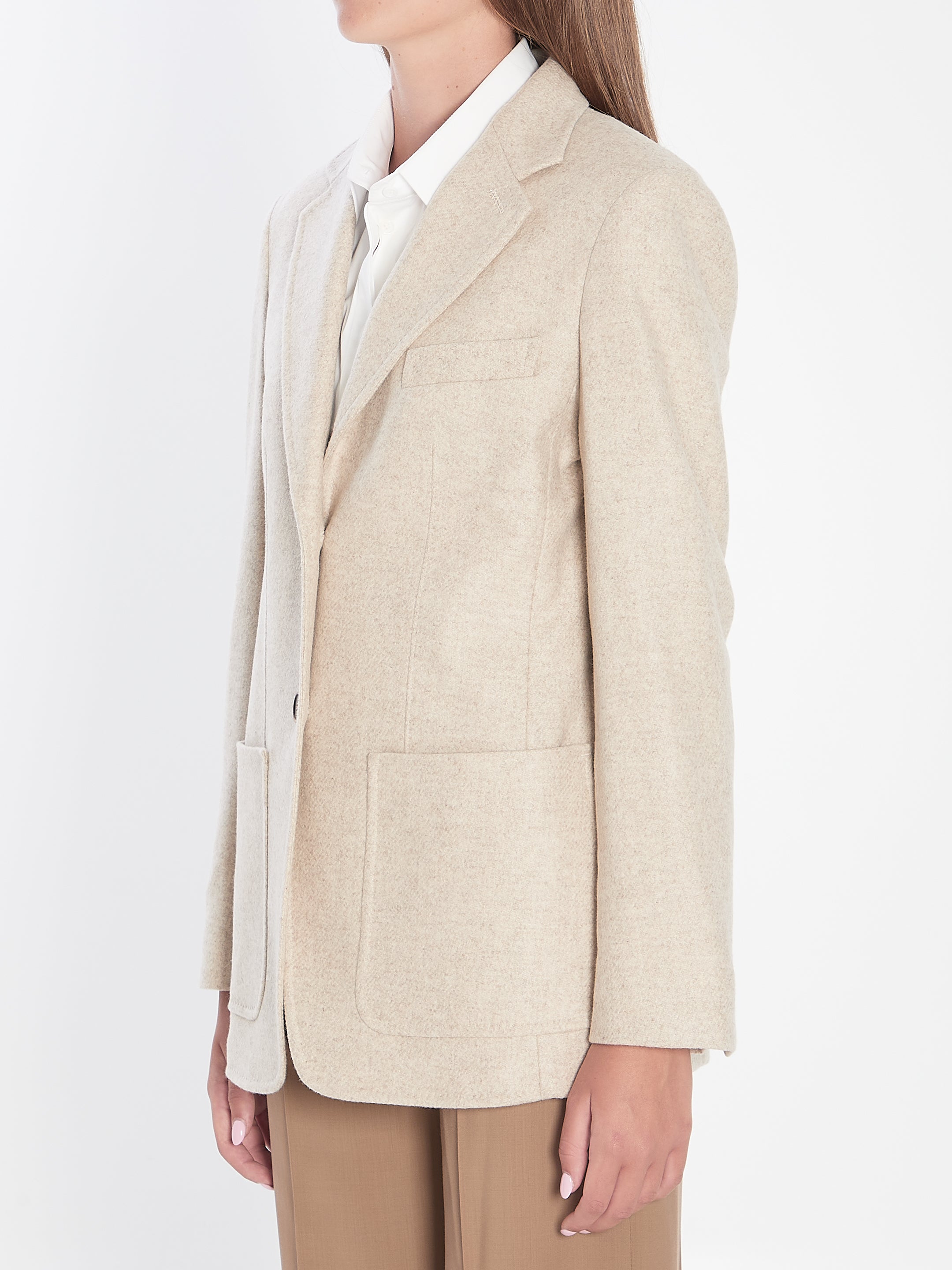 MAX MARA Single-Breasted Tailored Blazer (Size 40 IT)