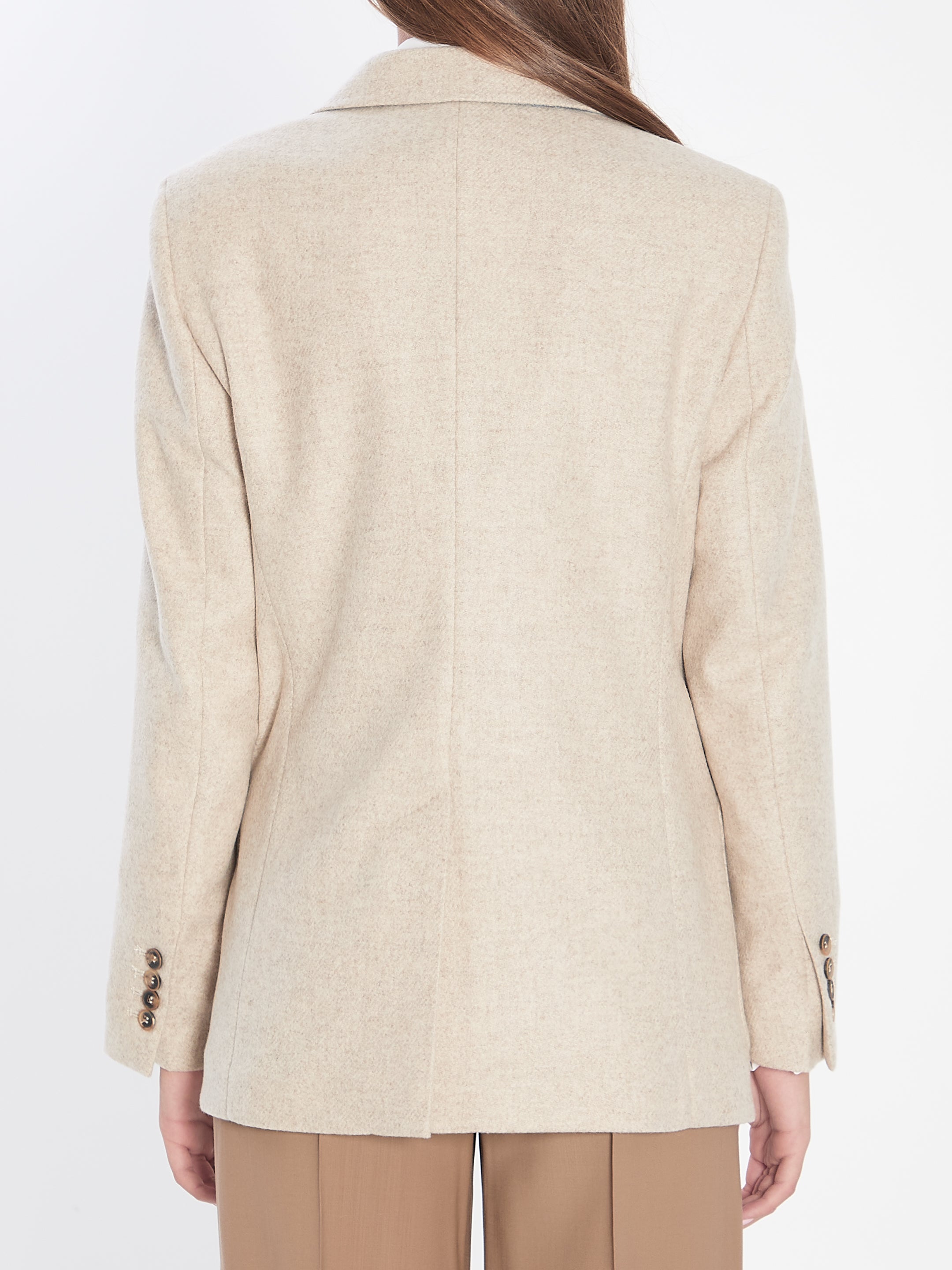 MAX MARA Single-Breasted Tailored Blazer (Size 40 IT)