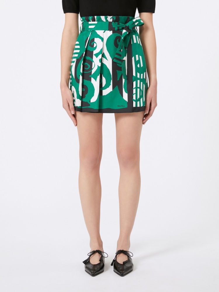 MAX MARA Silk Navigli Mini Skirt