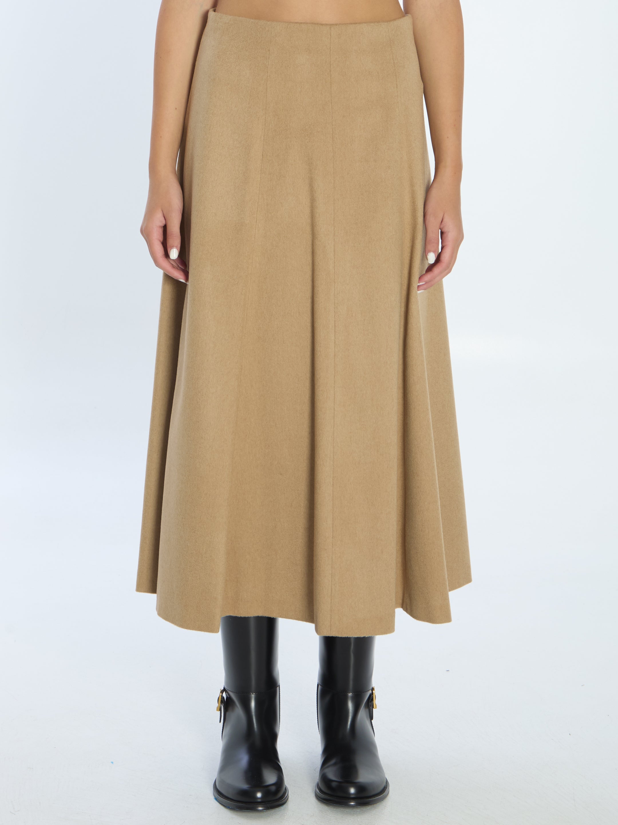 MAX MARA Flared Midi Skirt - Size 42 IT