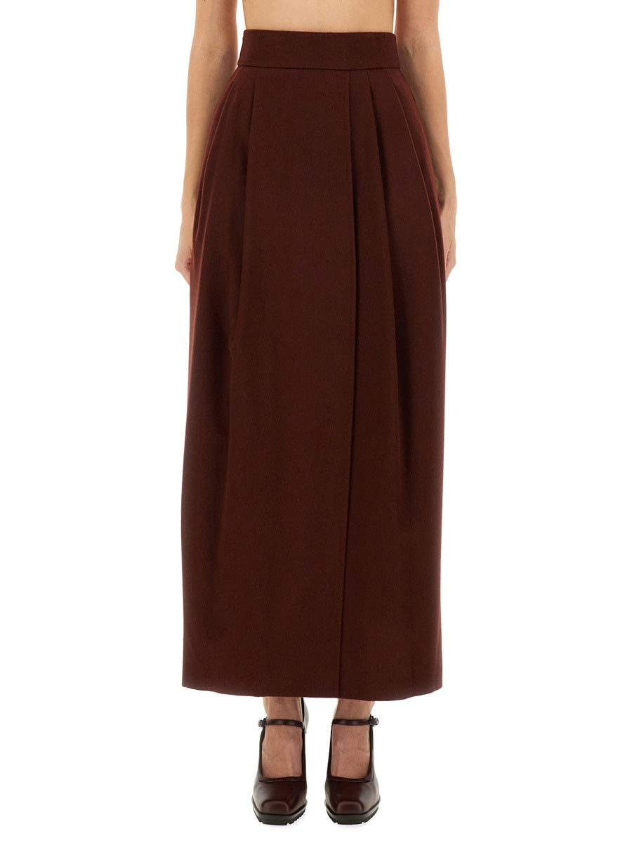 MAX MARA Elegant Long Raft Skirt - Size 40