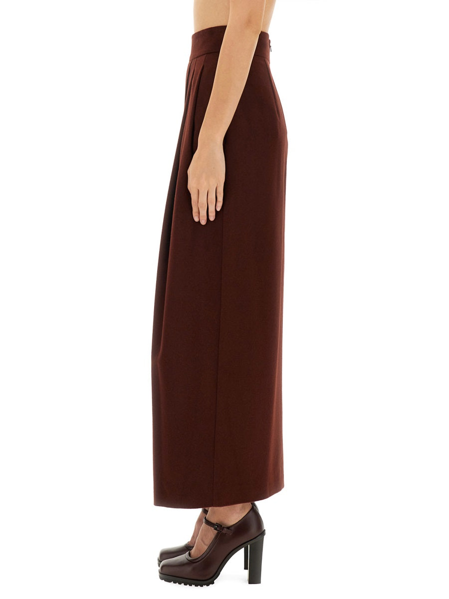 MAX MARA Elegant Long Raft Skirt - Size 40