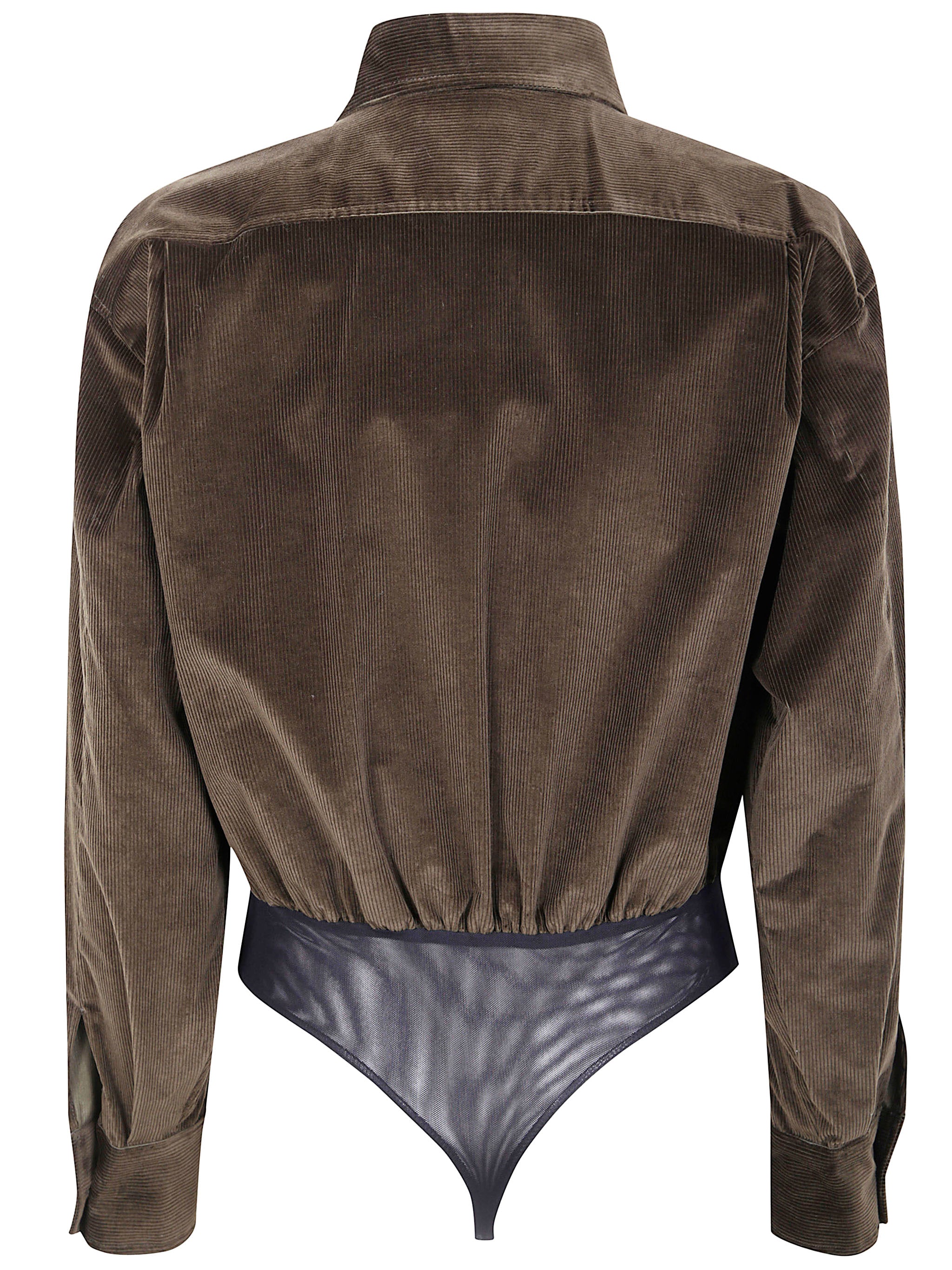 MAX MARA Fertile Velvet Body Shirt - Women's Mini Shirt