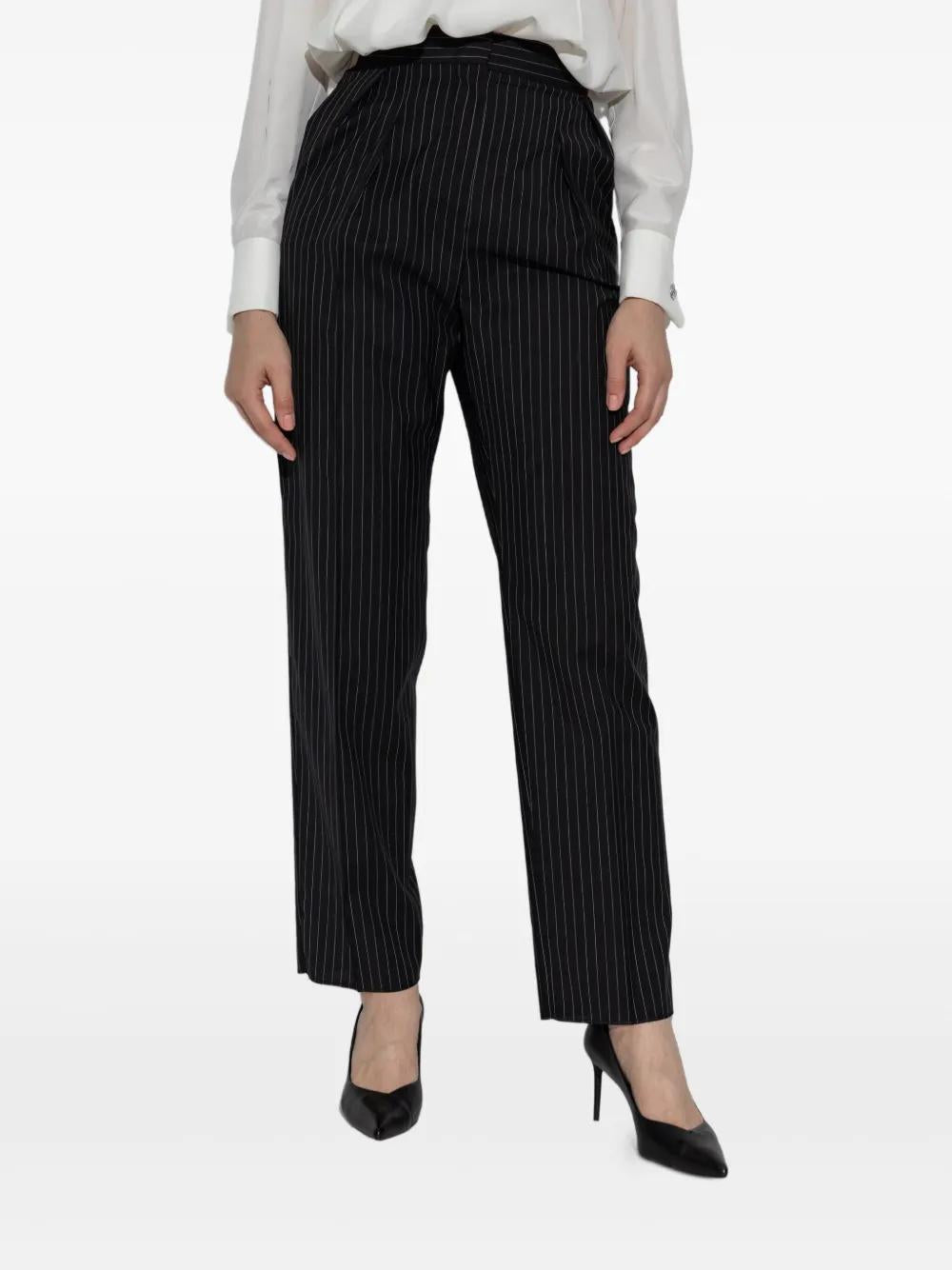 MAX MARA Lightweight Wool Cropped Carrot Trousers