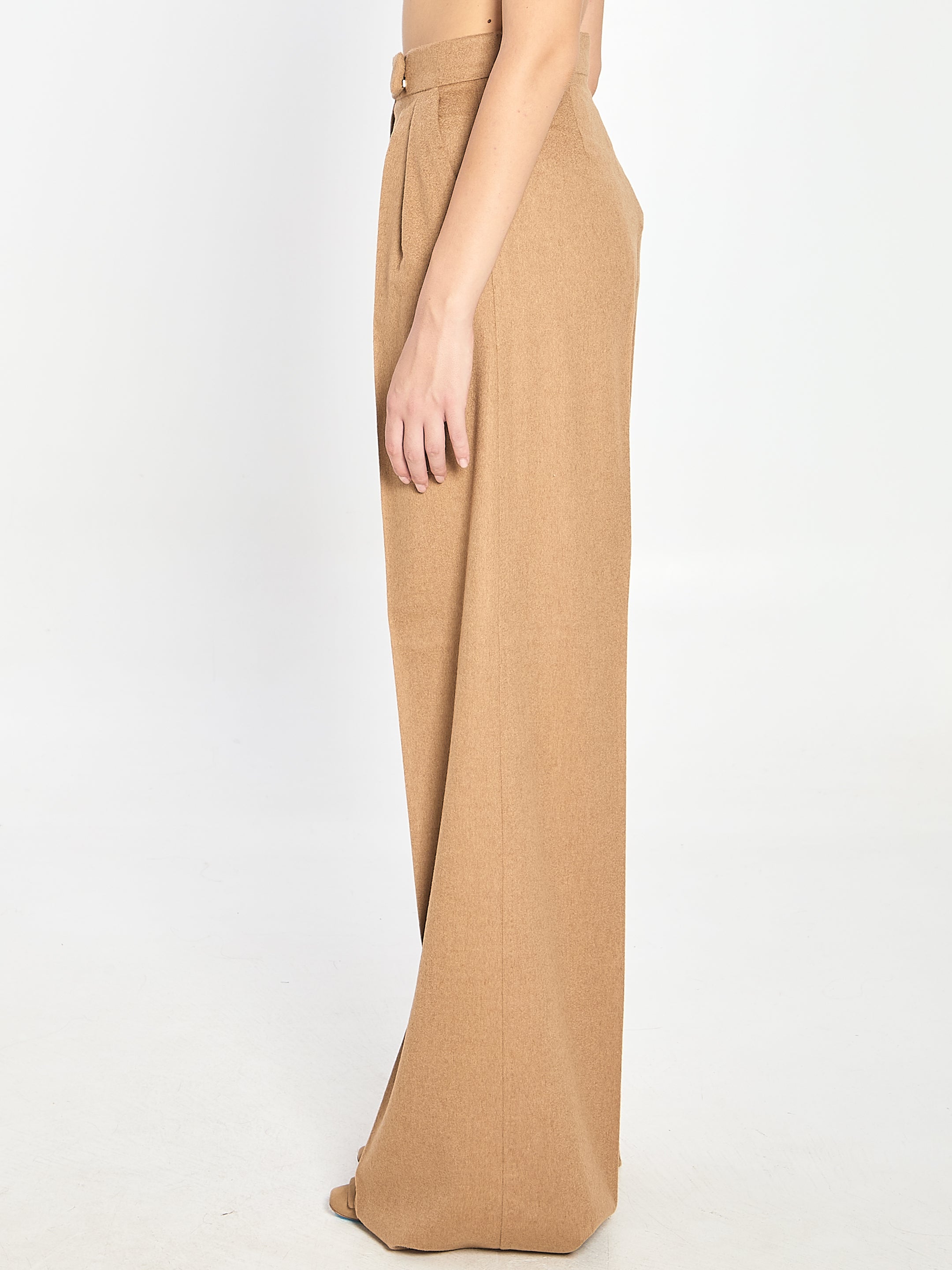 MAX MARA Wide Leg Flare Trousers - Size 40
