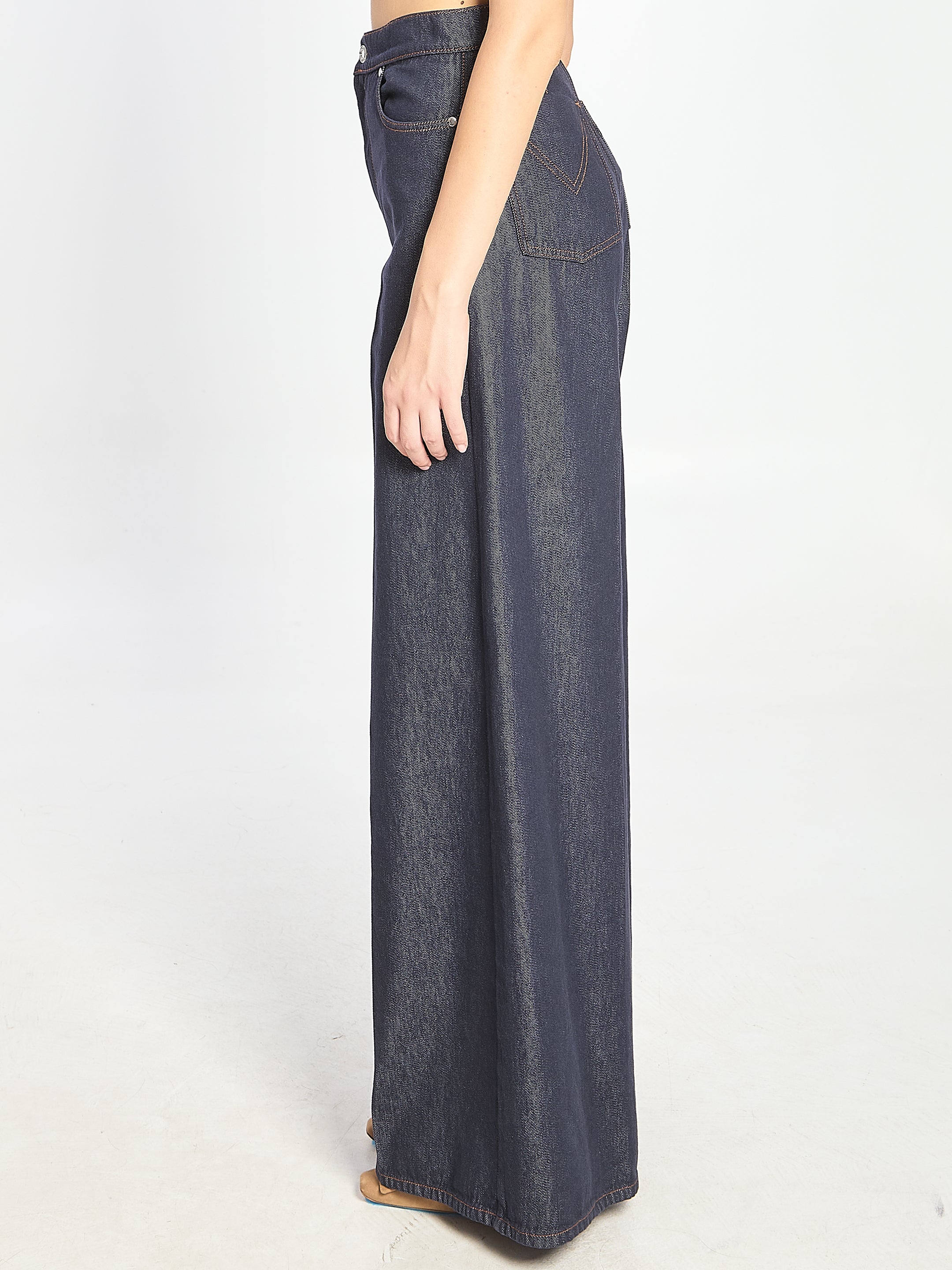 MAX MARA WIDE LEG DENIM JEANS - FW25
