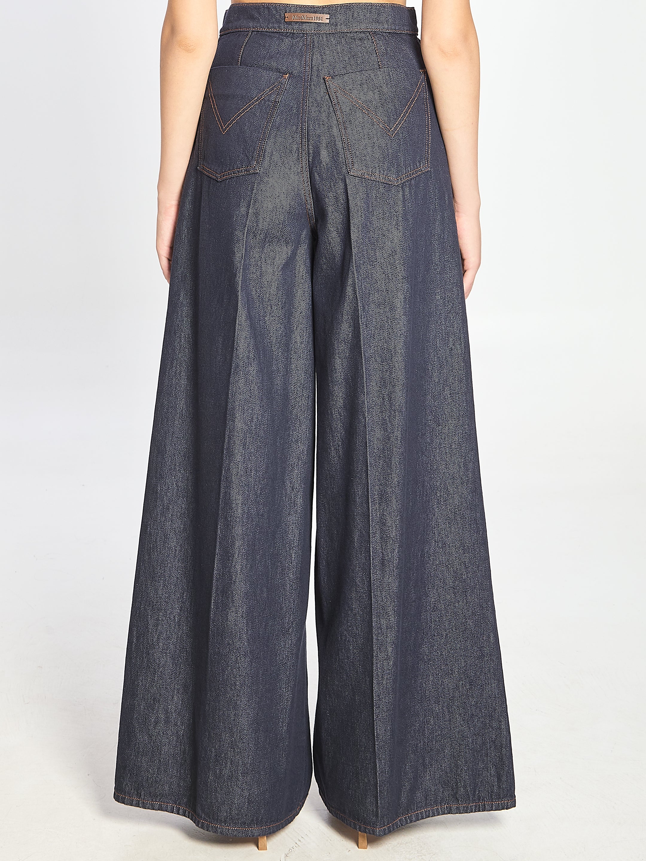 MAX MARA WIDE LEG DENIM JEANS - FW25
