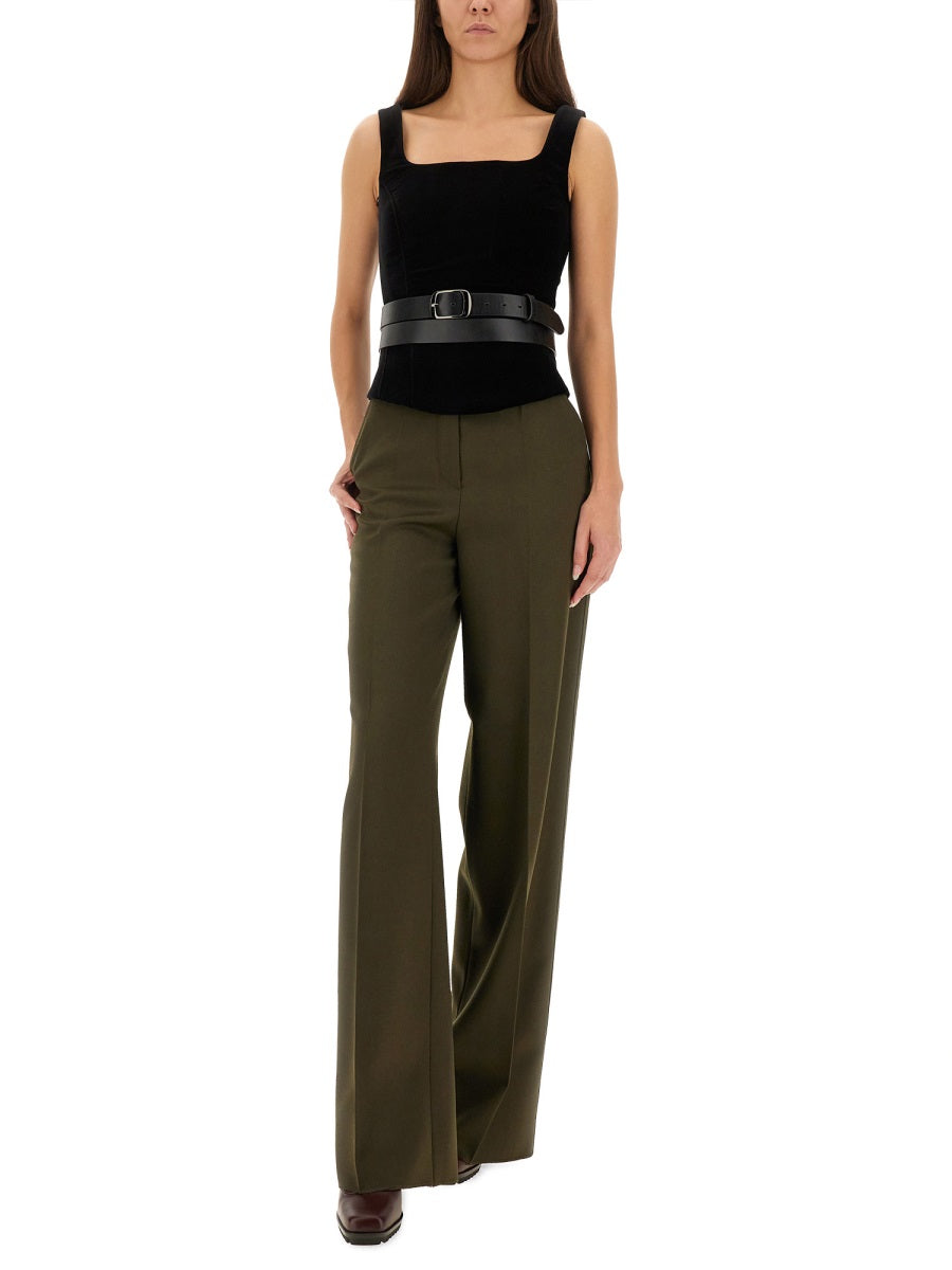 MAX MARA Wide Leg Virgin Wool Pants Size 40