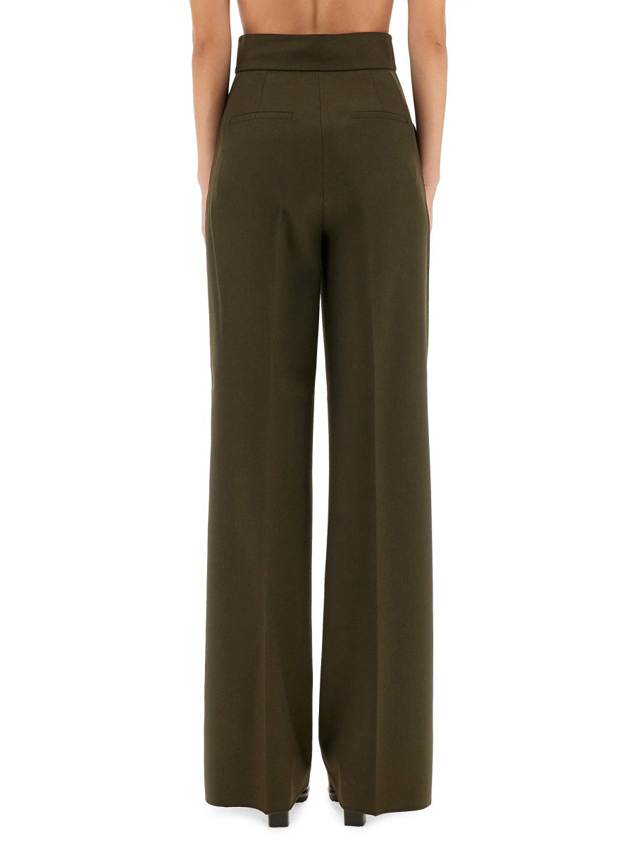 MAX MARA Wide Leg Virgin Wool Pants Size 40
