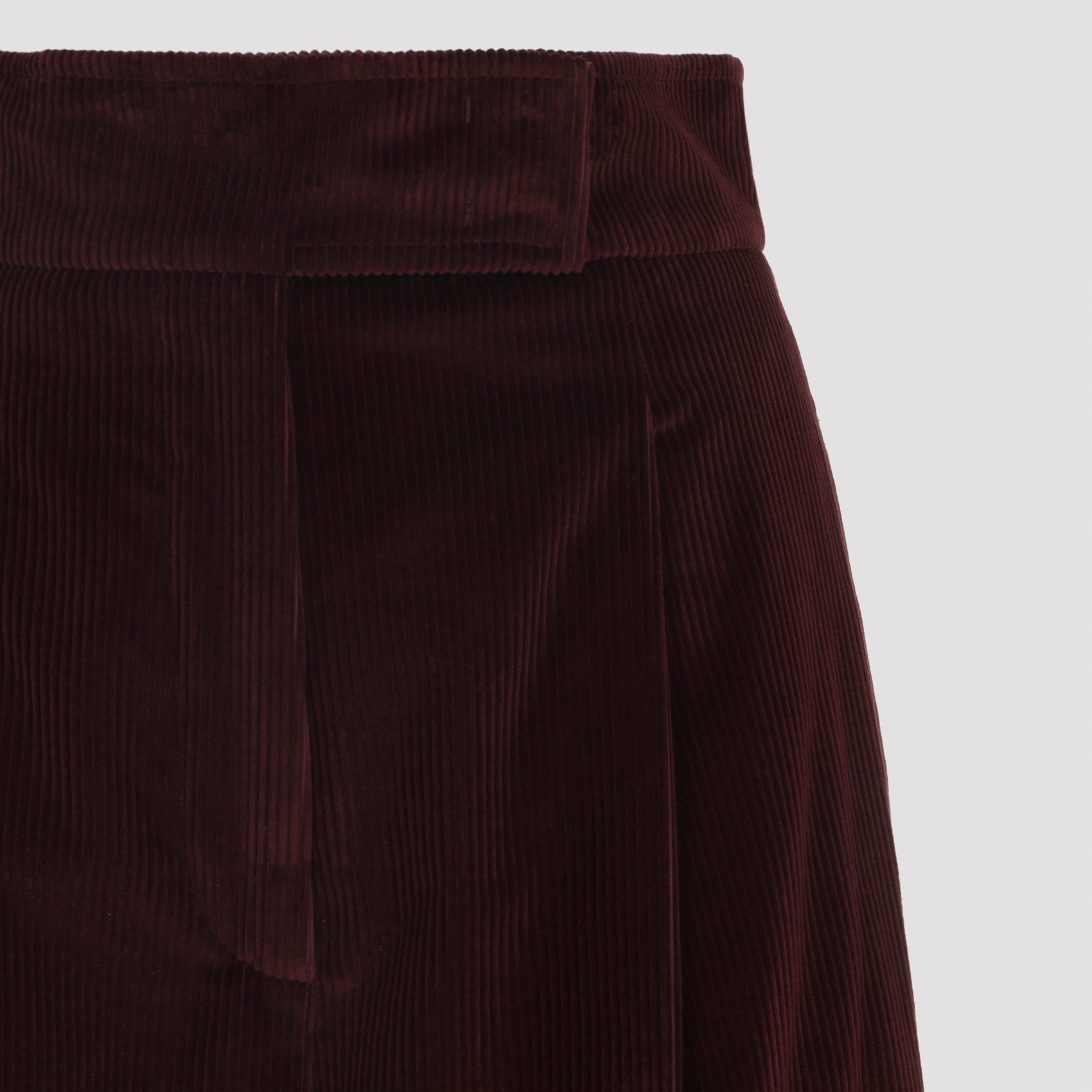 MAX MARA Wide-Leg Velvet Trousers - High-Waisted