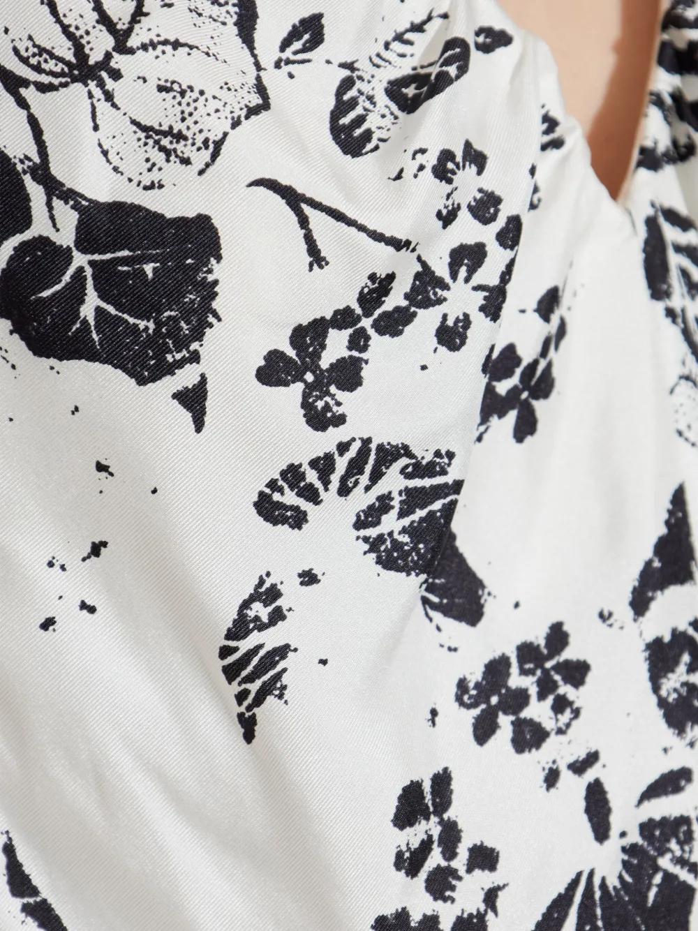 MAX MARA Floral Print Bustier Top