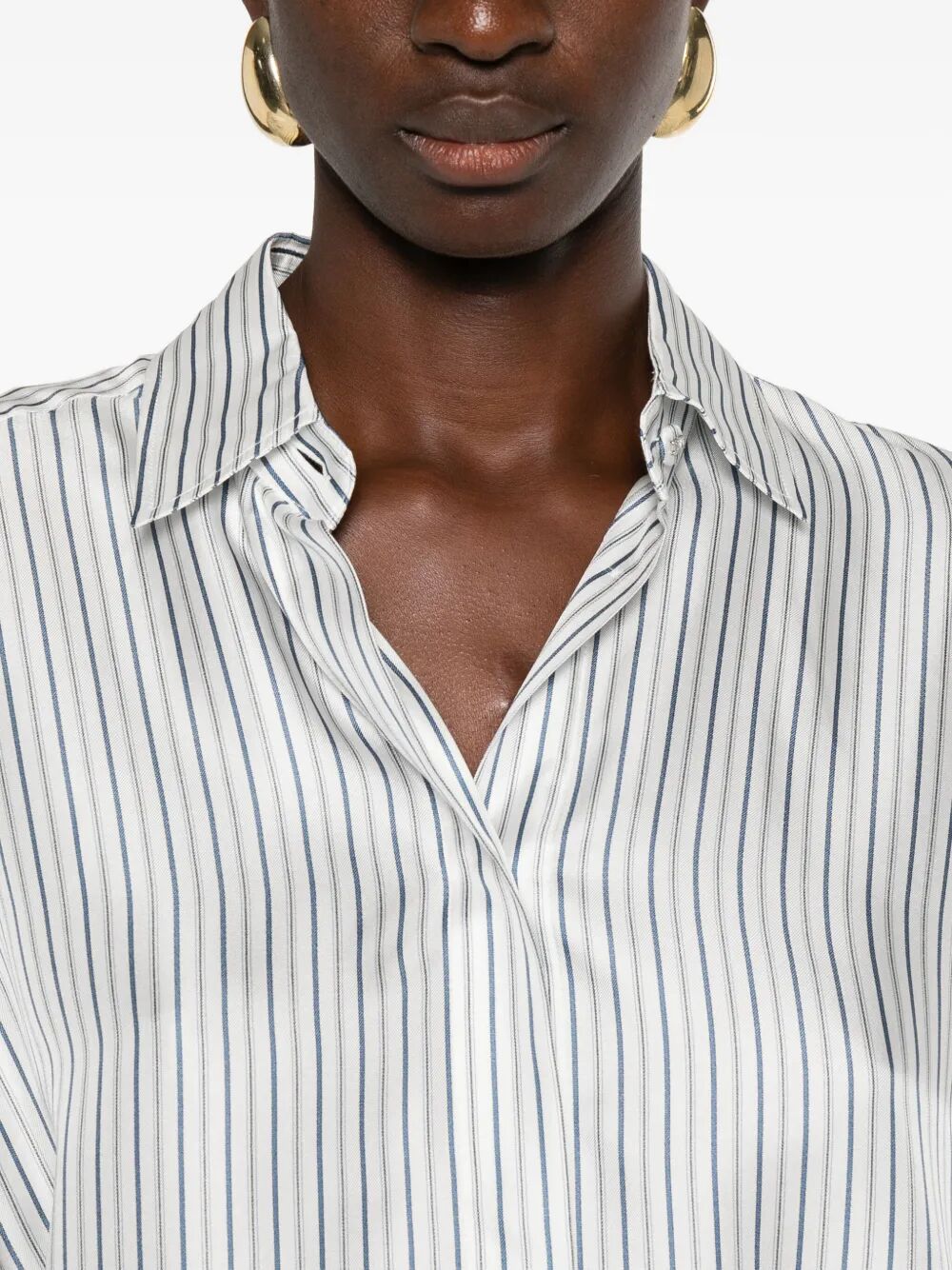 MAX MARA Silky Stripes Shirt for Women - FW25 Collection