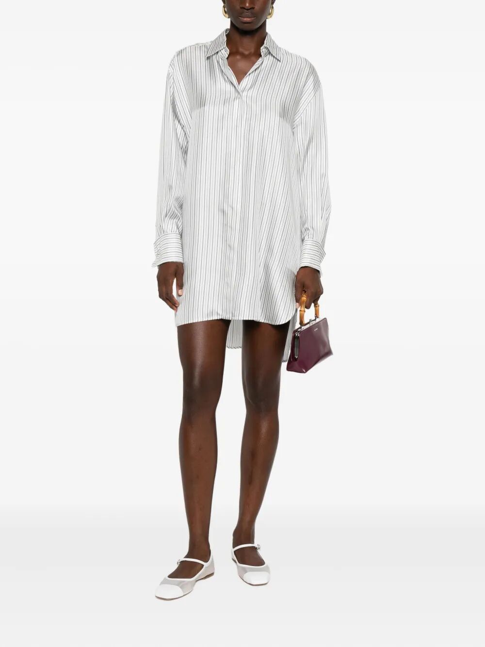 MAX MARA Silky Stripes Shirt for Women - FW25 Collection