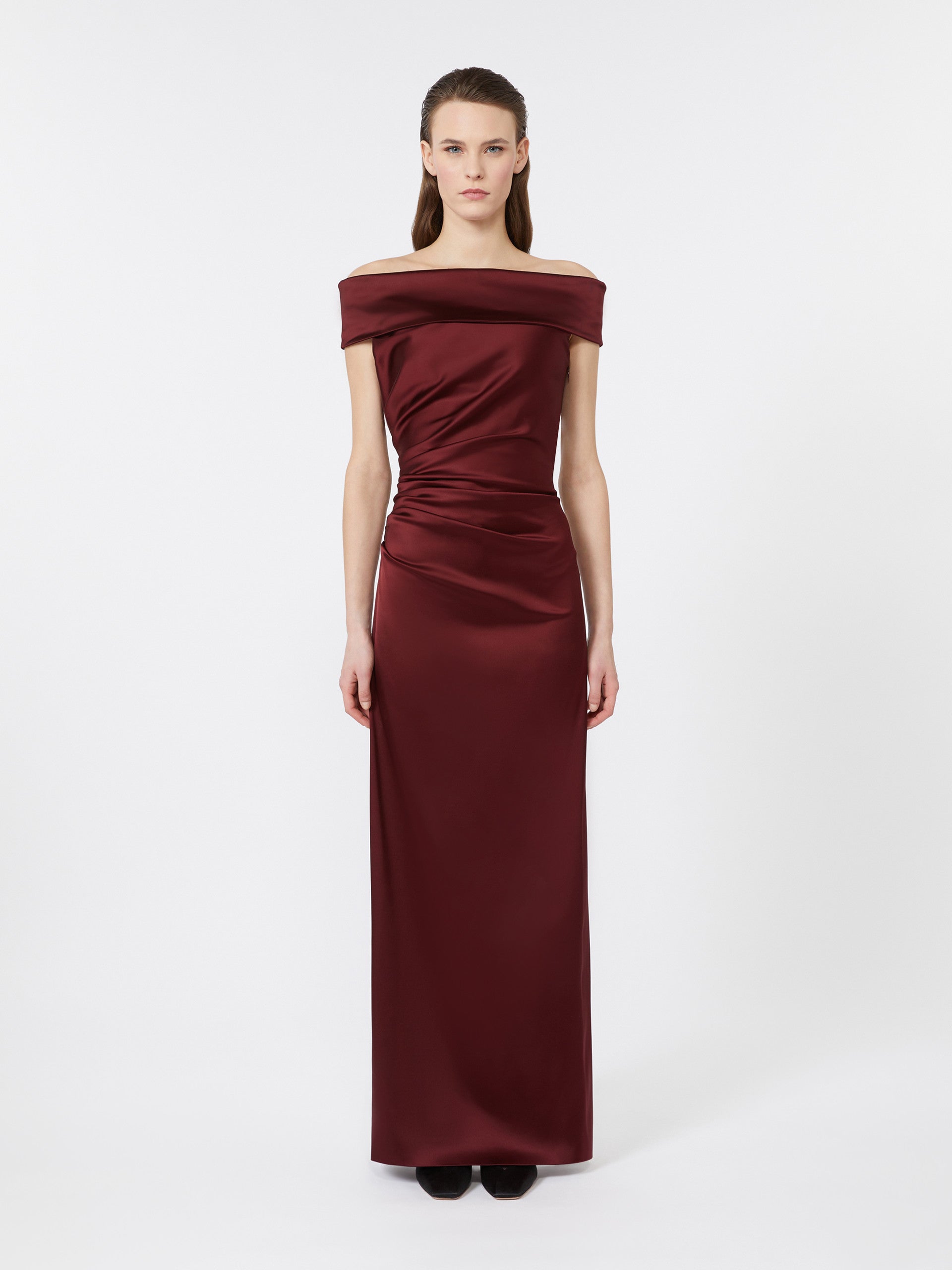 MAX MARA Fitted Long Dress with Side Slit - Size 40