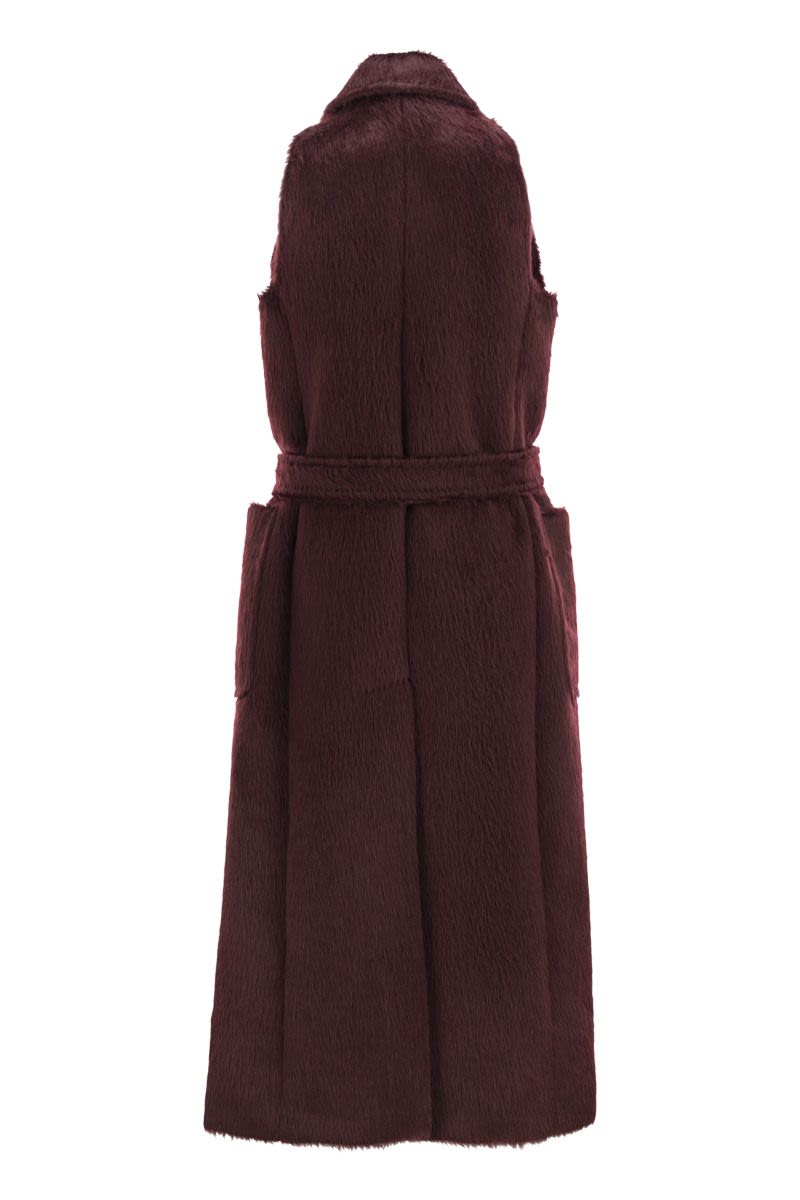 MAX MARA Sleeveless Wool and Alpaca Jacket
