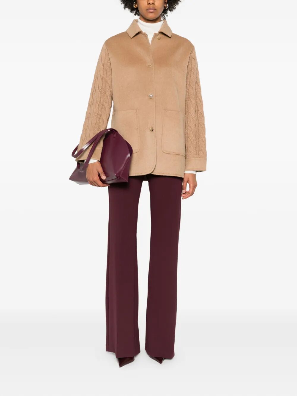 MAX MARA Double Camel Knit Caban for Women