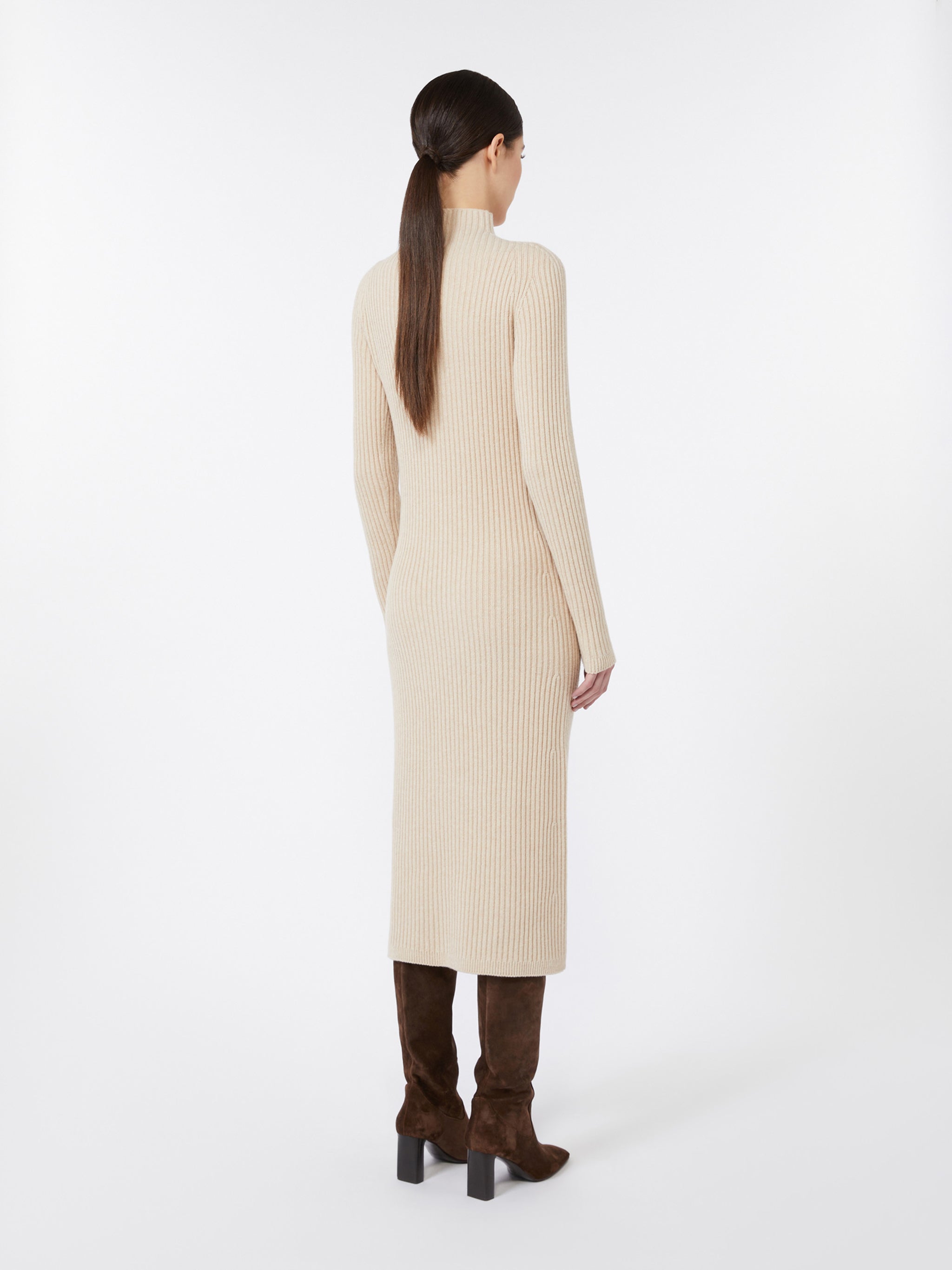 MAX MARA Fitted Wool and Cashmere Dress