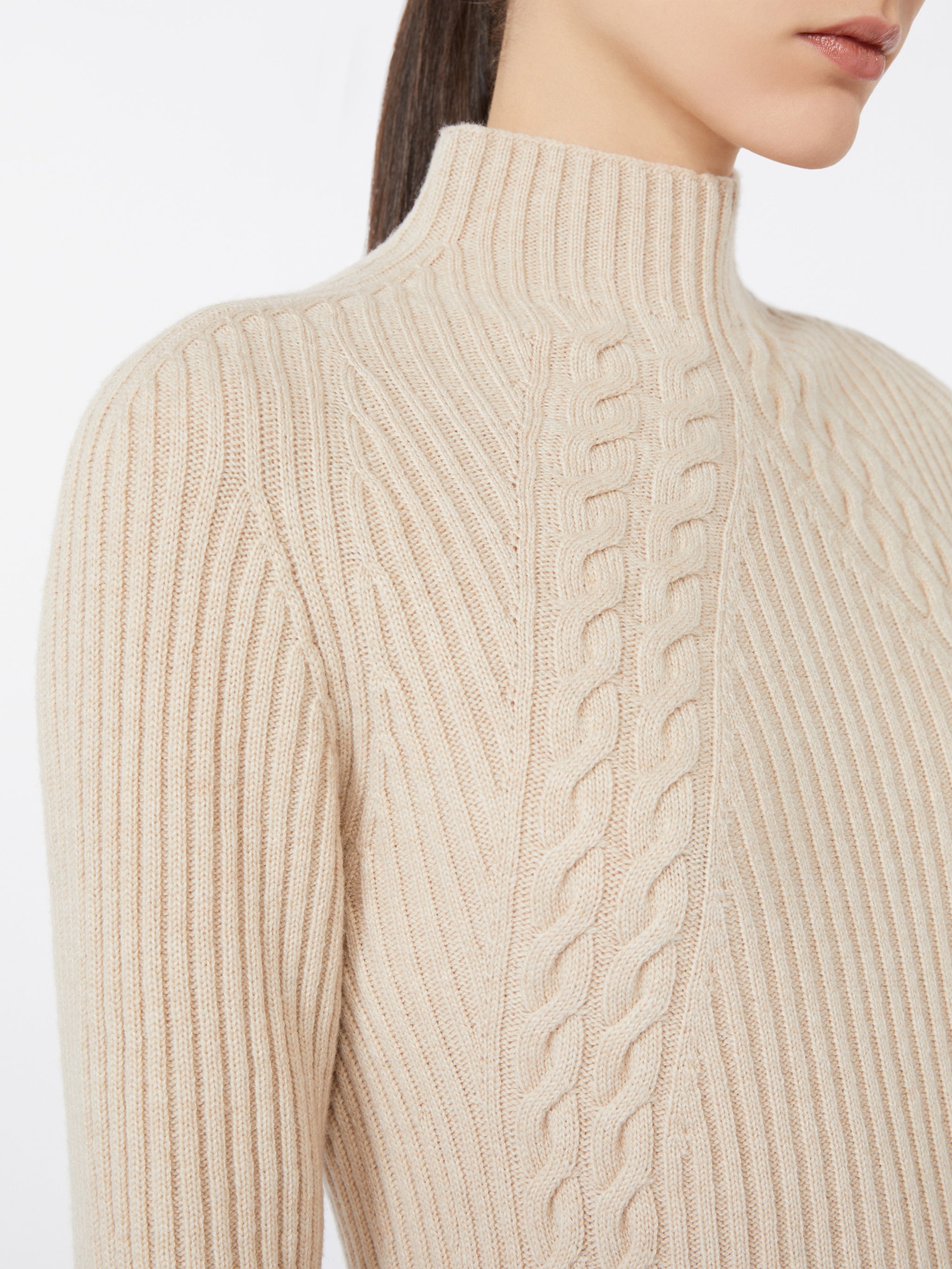 MAX MARA Fitted Wool and Cashmere Dress