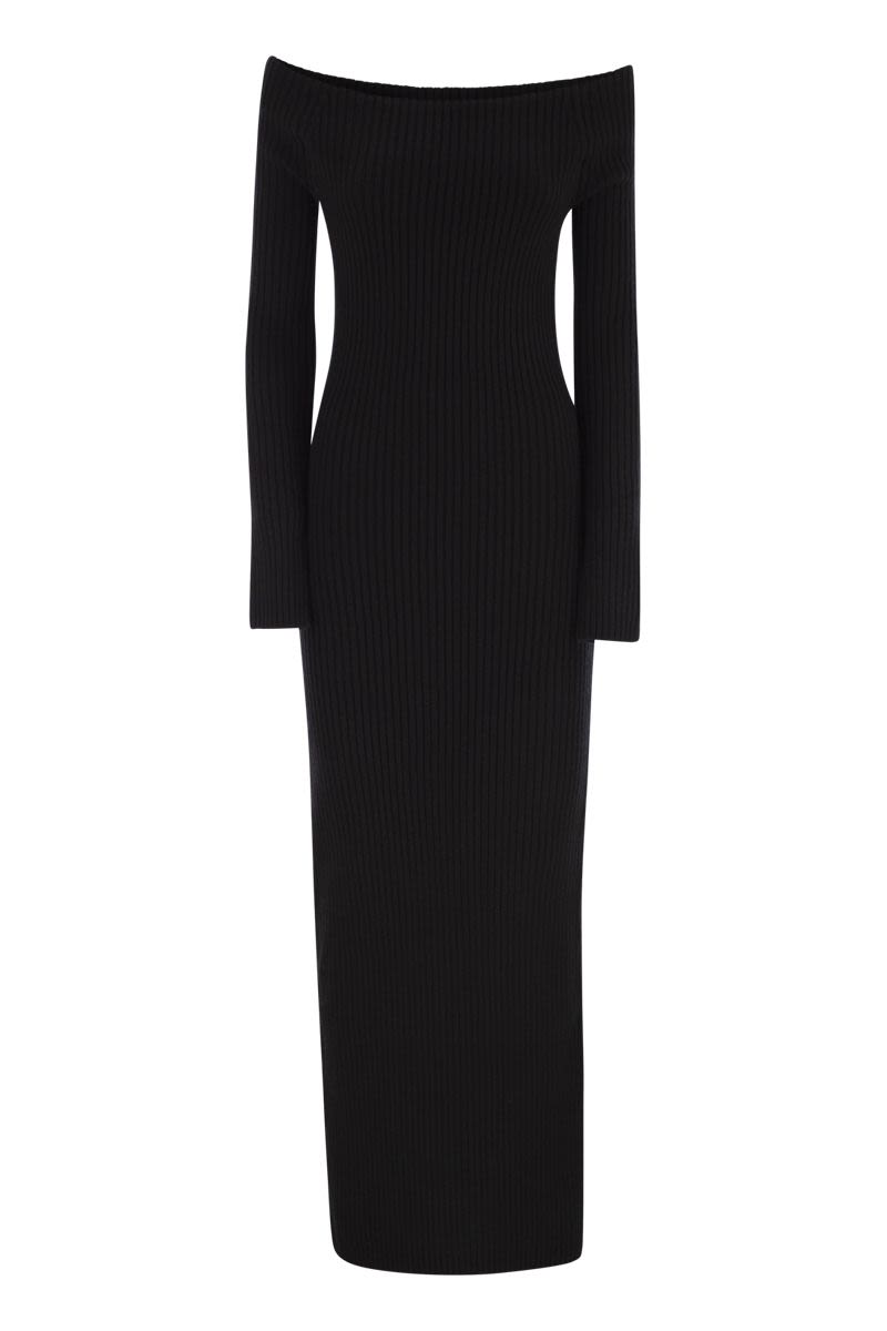 MAX MARA Elegant Wool and Cashmere Sheath Dress