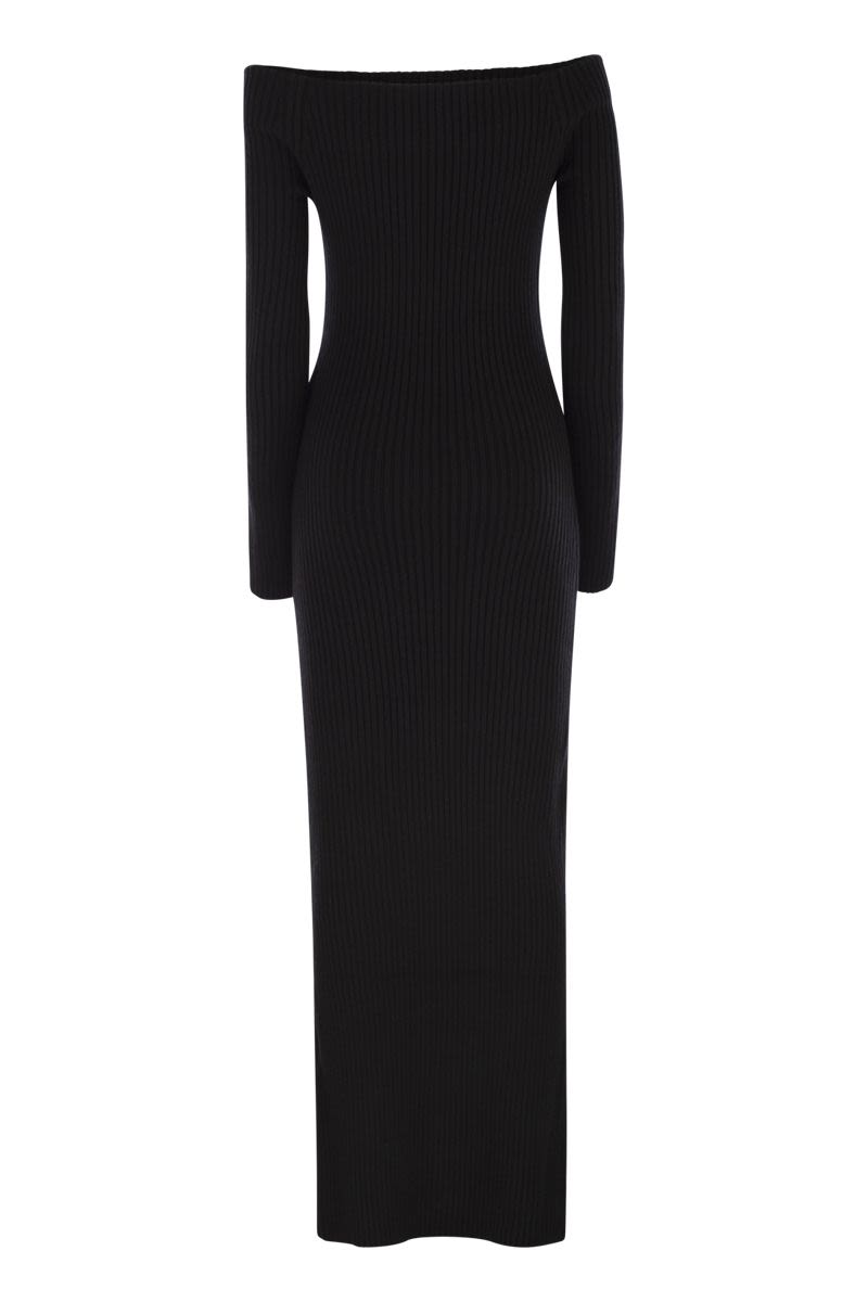 MAX MARA Elegant Wool and Cashmere Sheath Dress