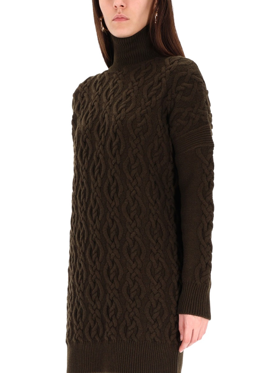 MAX MARA Braided Wool Dress - Size S