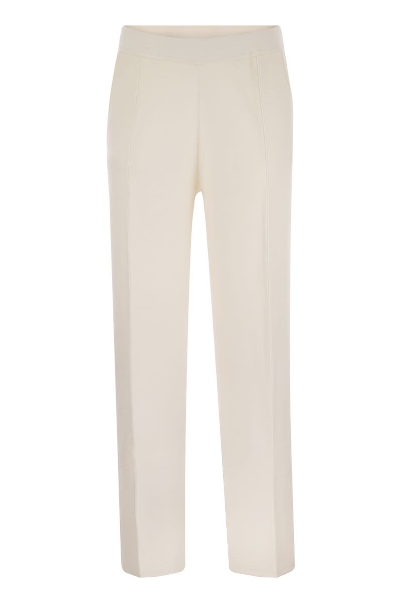 MAX MARA Regular Fit Viscose and Wool Trousers