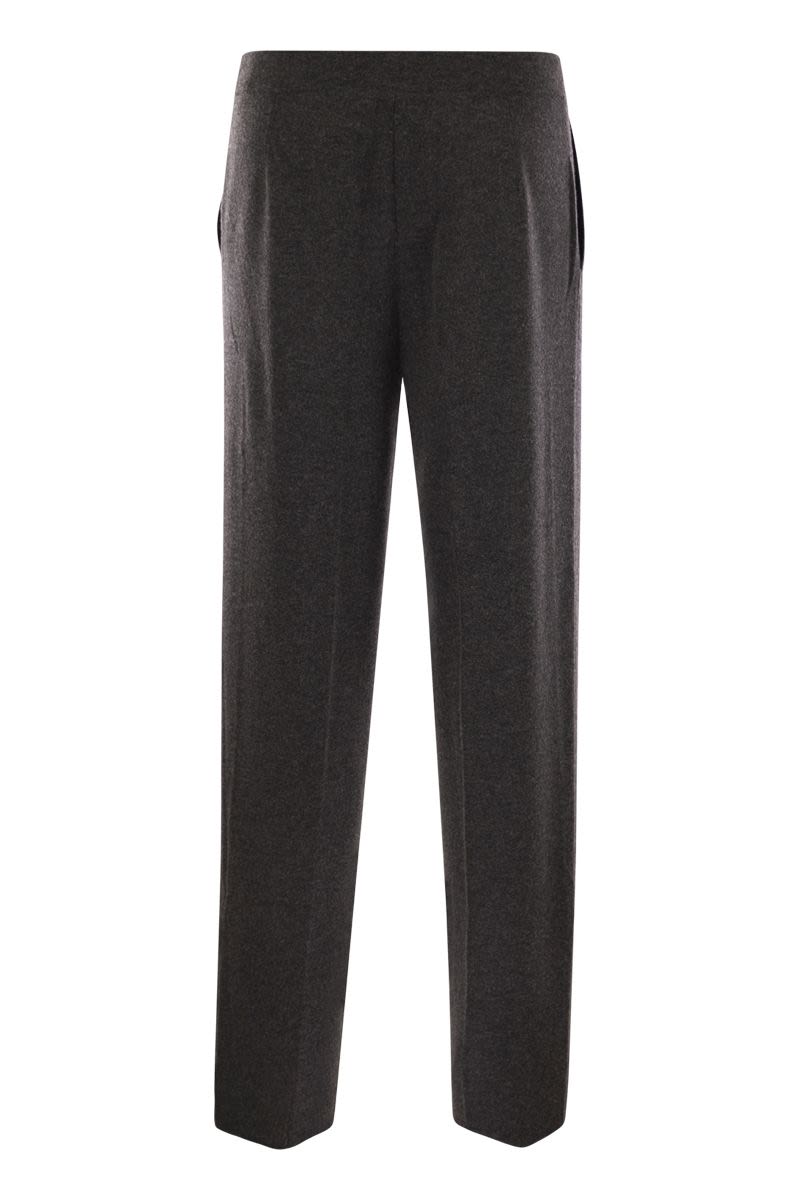 MAX MARA Regular Fit Viscose and Wool Trousers