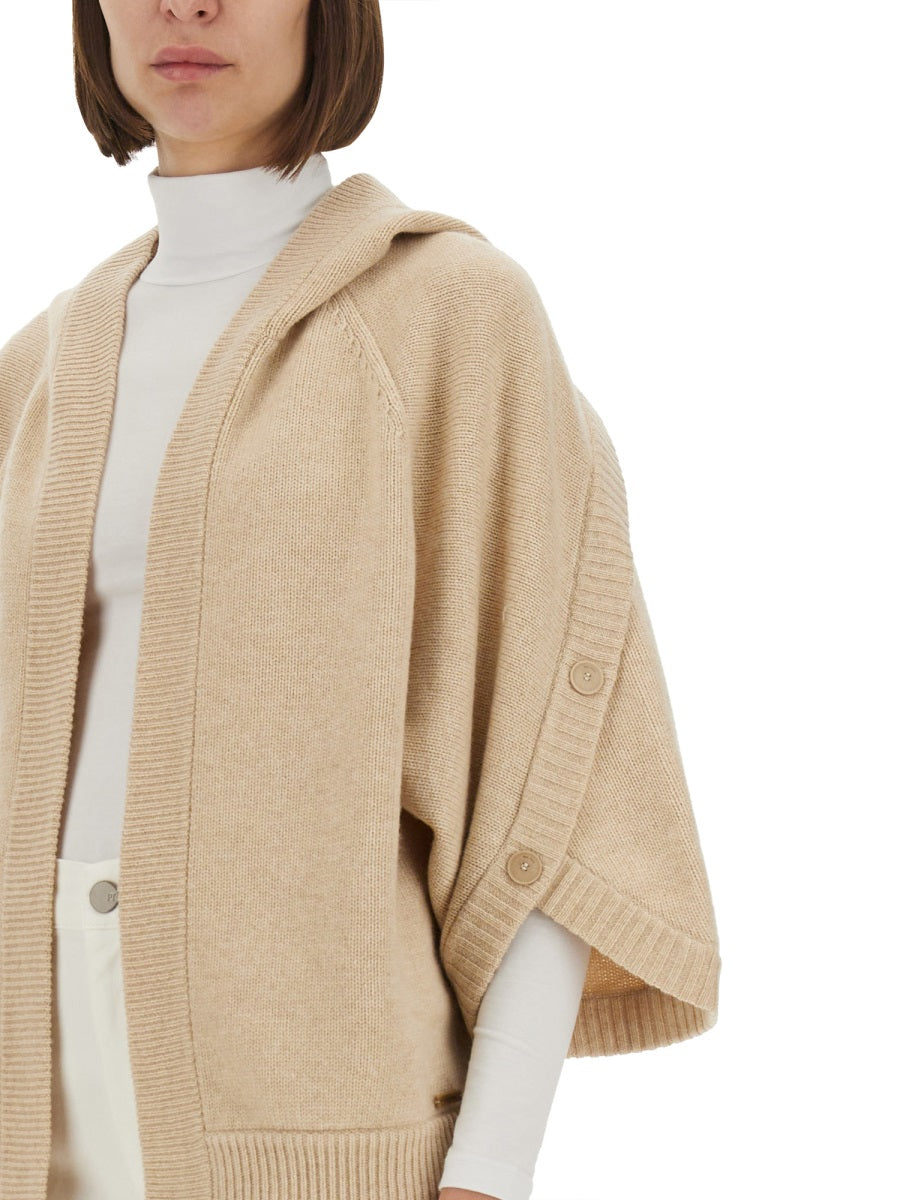MAX MARA Relaxed Fit Wool Cashmere Cardigan - Size S