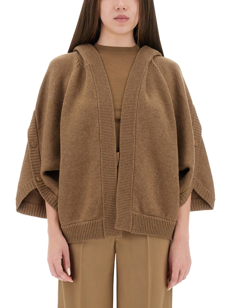 MAX MARA Relaxed Fit Wool Cashmere Cardigan - Size S