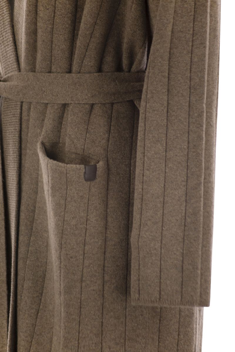 MAX MARA Cashmere Cardigan with Belt and Pockets