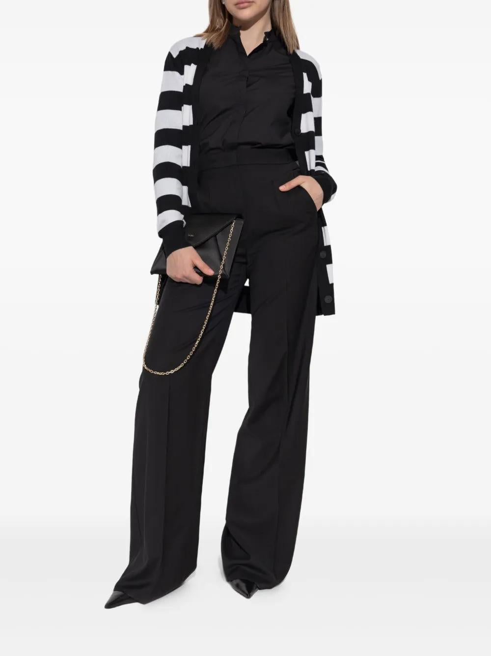 MAX MARA Long Striped Wool Cardigan