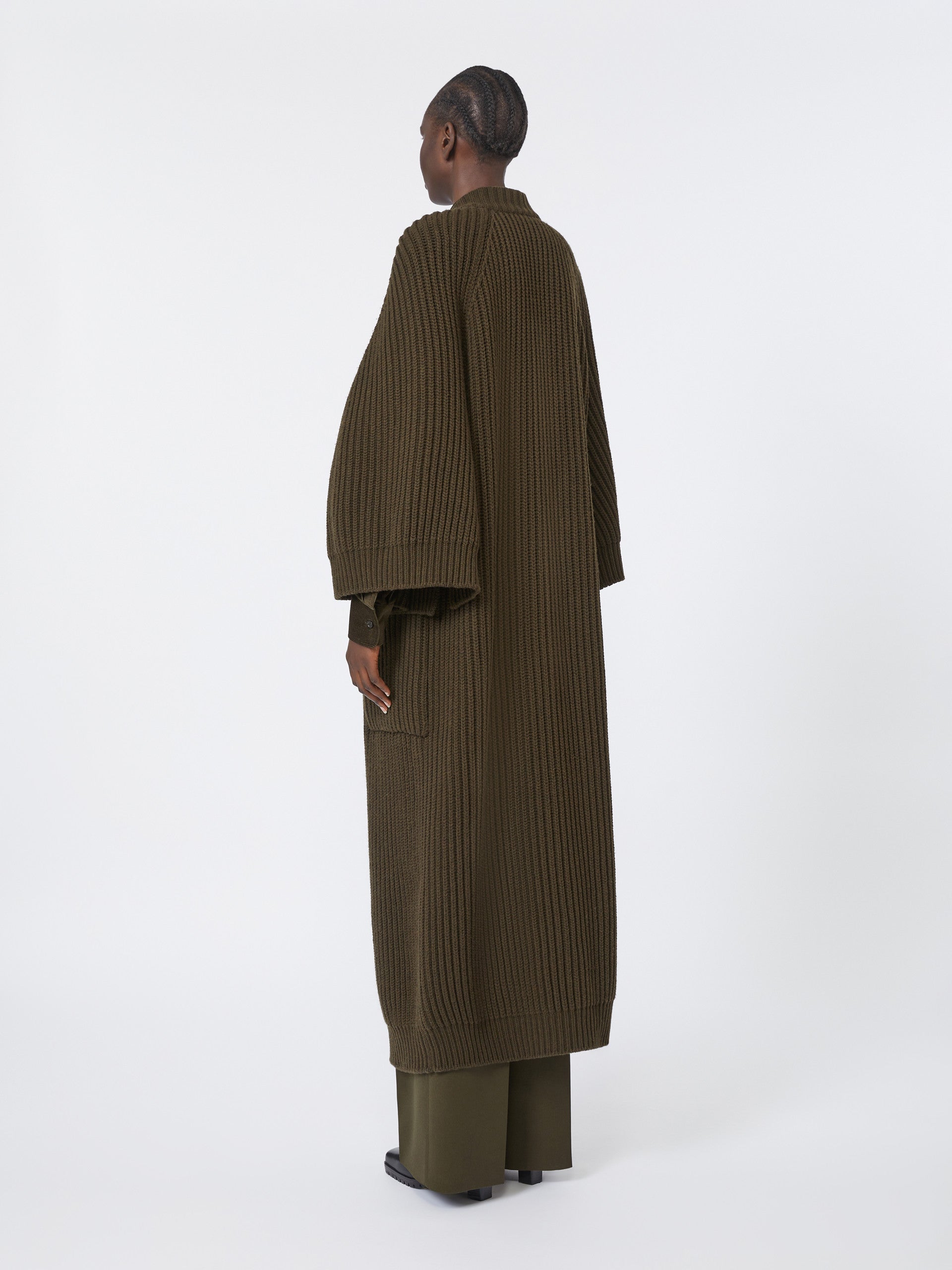 MAX MARA Wide Fit Three-Quarter Sleeve Cardigan