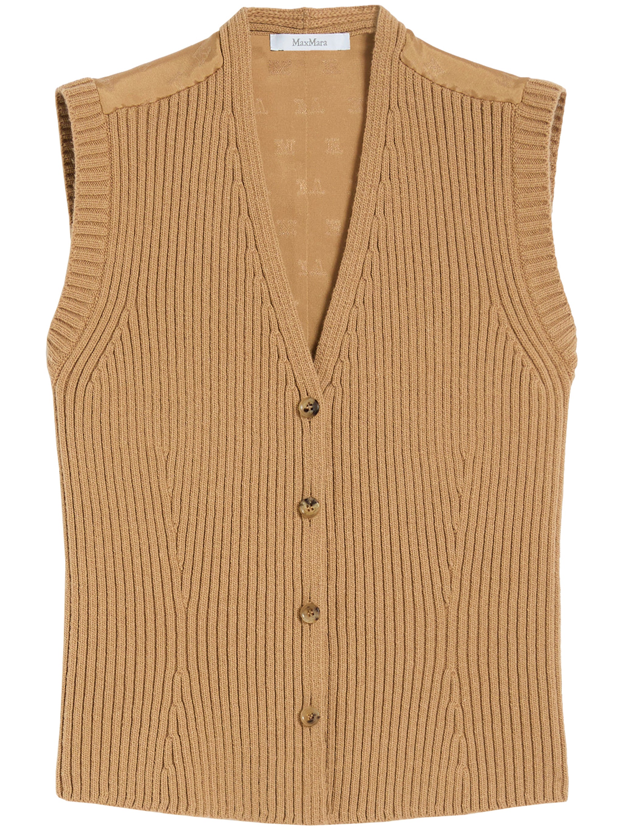 MAX MARA Elegant Knit Waistcoat for Women - FW25