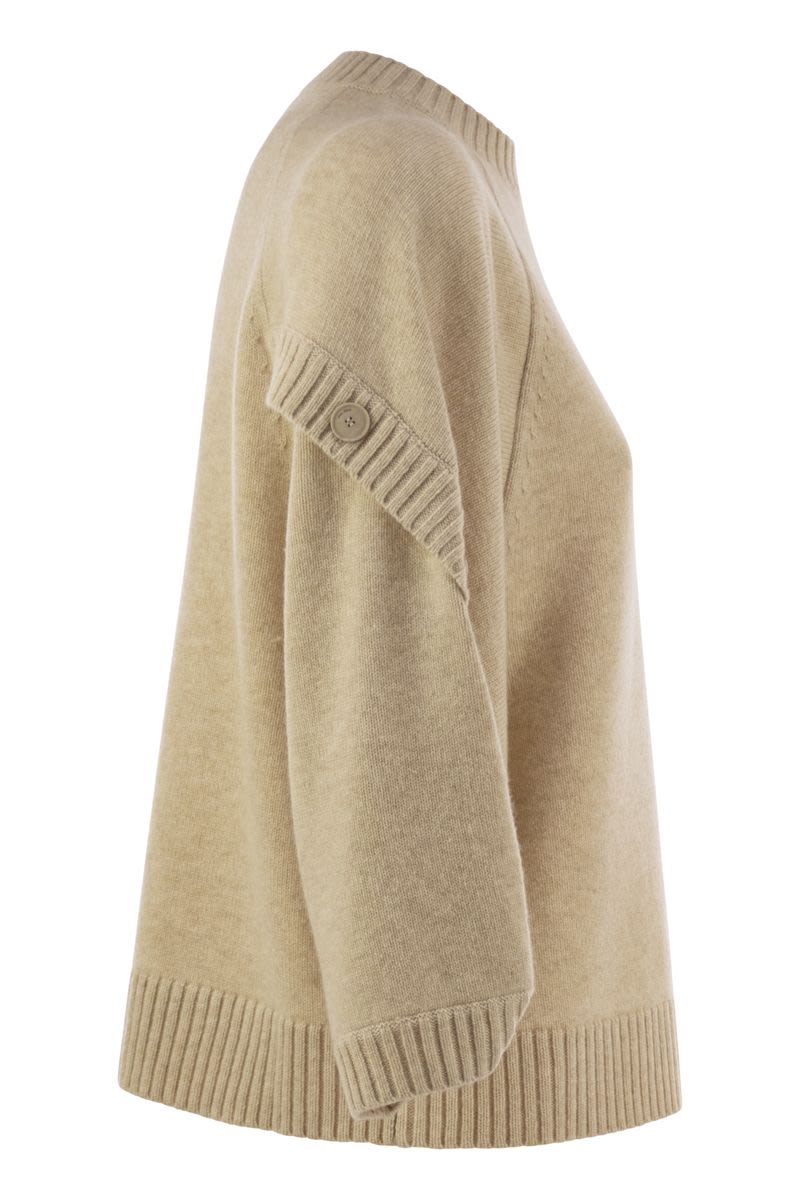 MAX MARA Oversized Wool and Cashmere Sweater - Size M