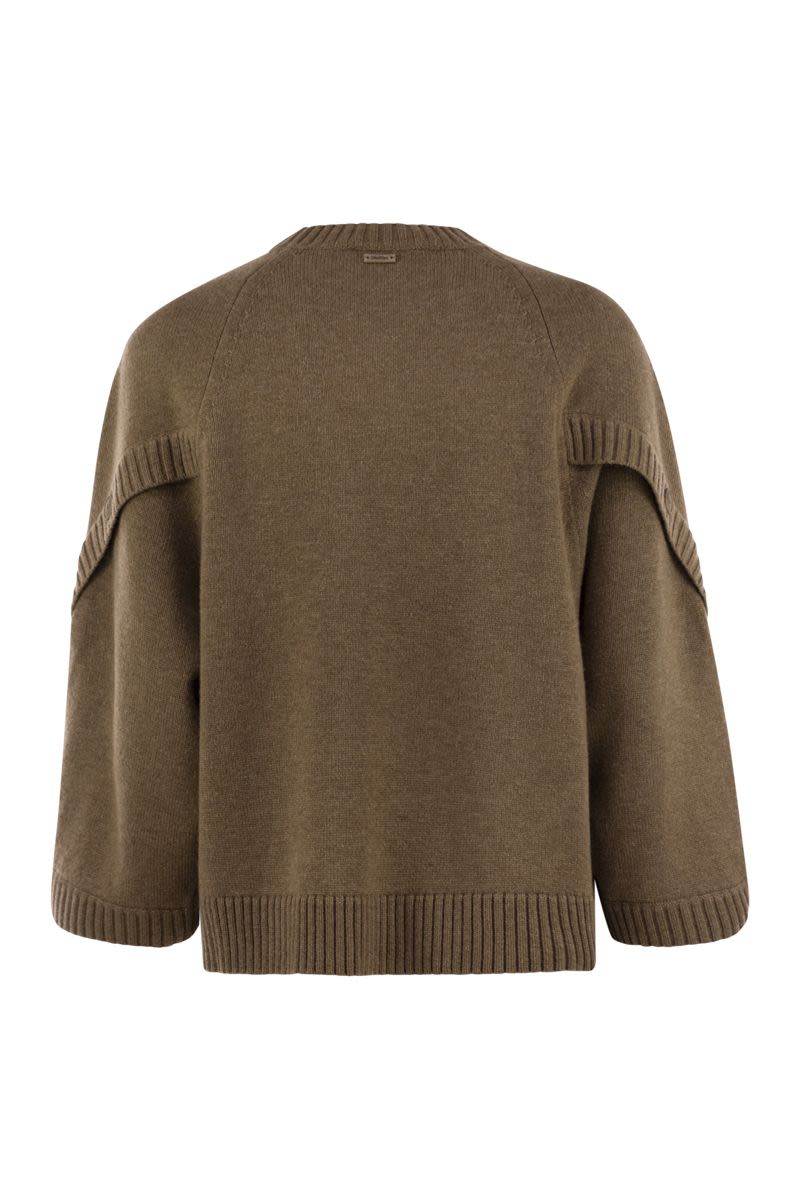 MAX MARA Oversized Wool and Cashmere Knit Sweater