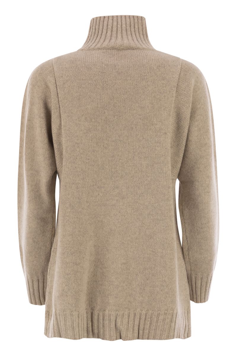 MAX MARA Oversized Cashmere Turtleneck Sweater
