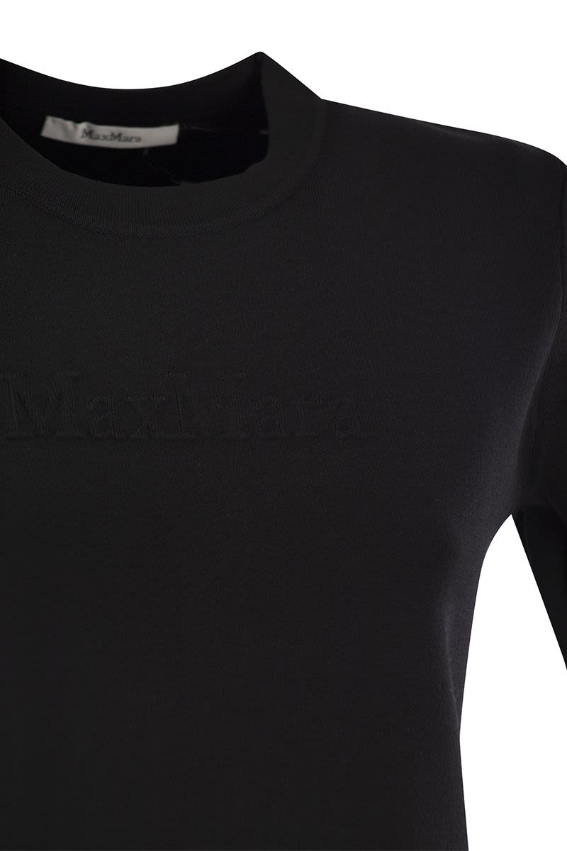 MAX MARA Viscose Crepe Yarn Jumper - Women's Crew Neck Sweater