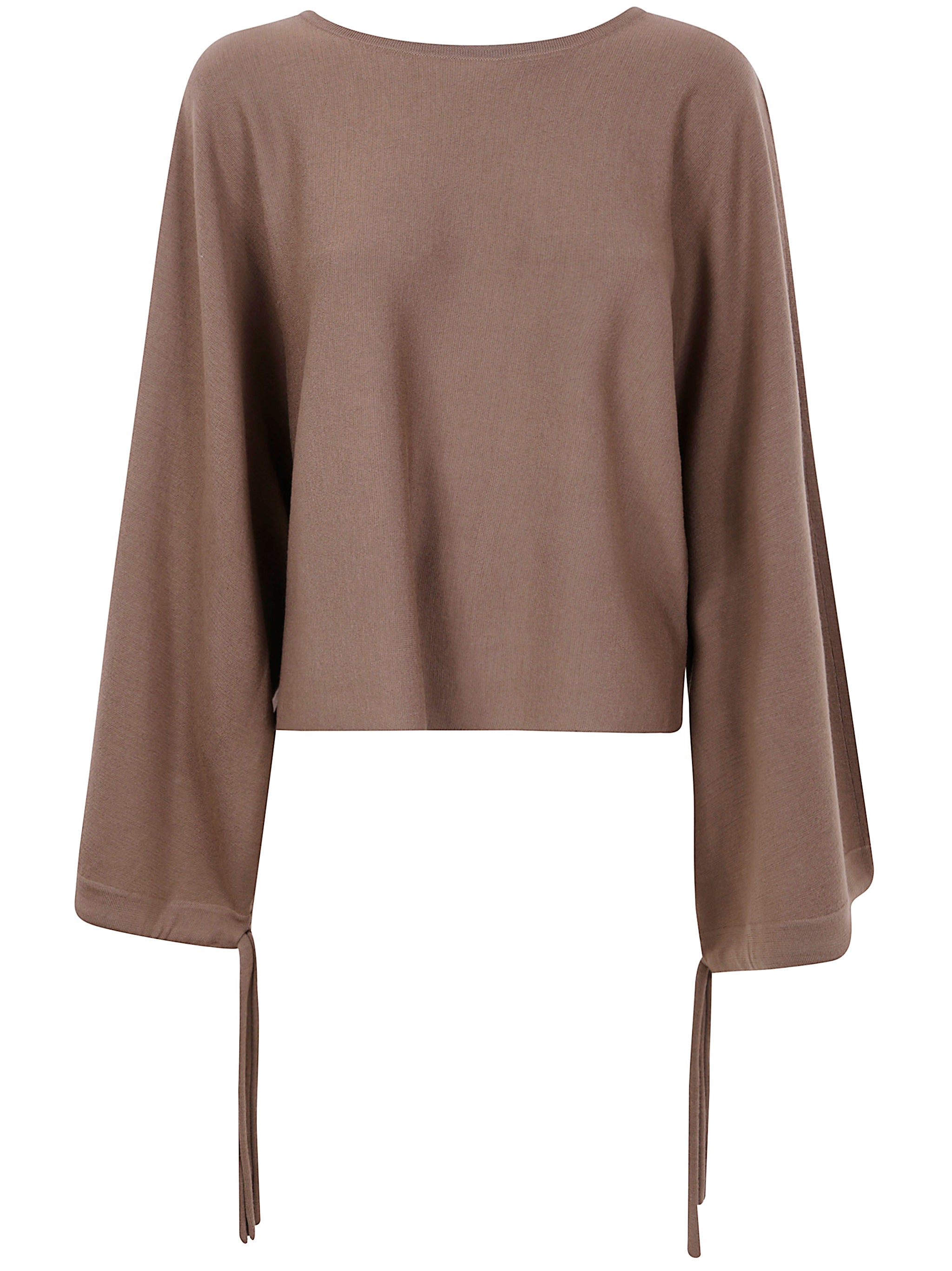 MAX MARA Loose Fit Wool Sweater with Gathered Cuffs - Size M